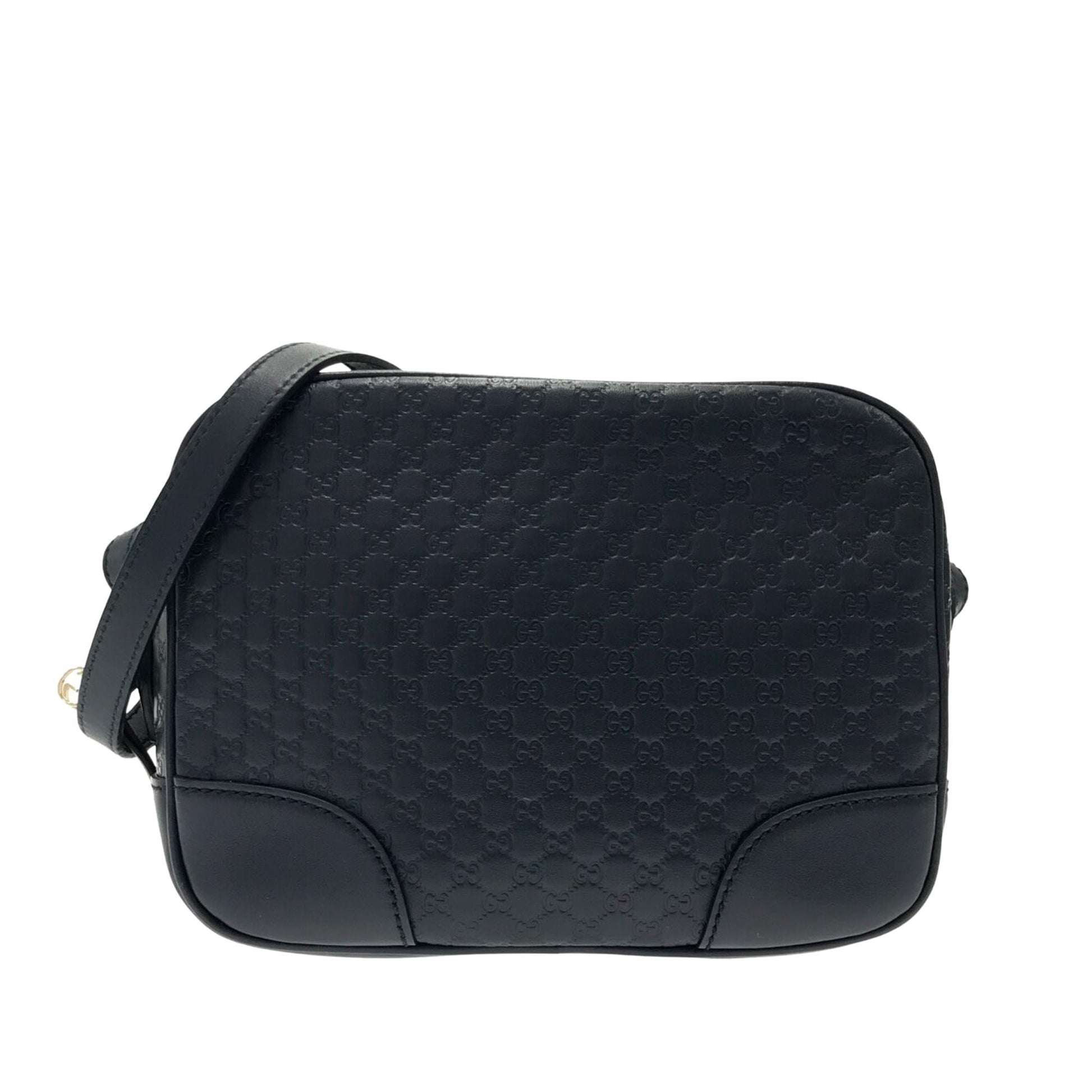 Gucci Microguccissima Bree SHG-P4FNMI Calf Black Mini Crossbody Bag