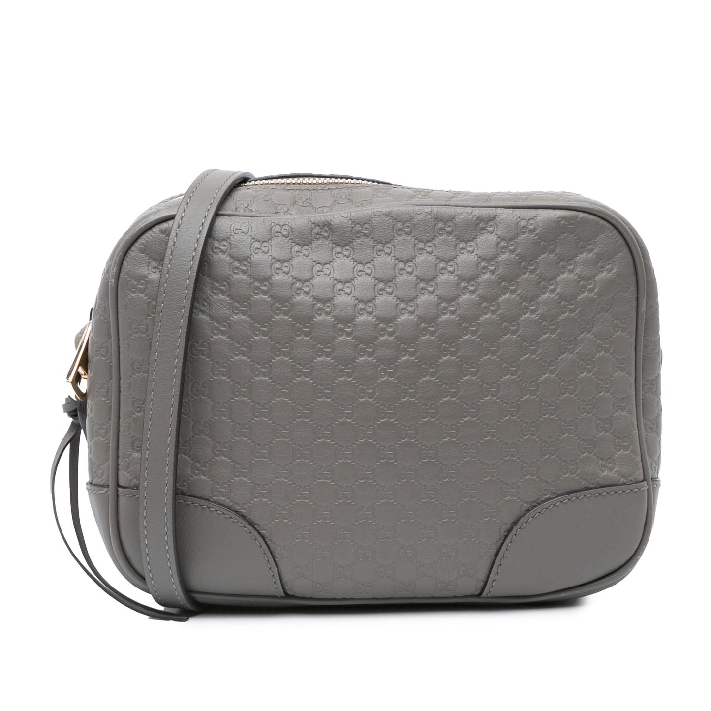 Gucci Microguccissima Bree Calf Grey Mini Crossbody Bag