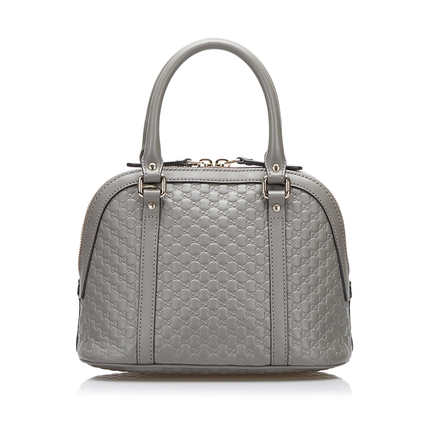 Gucci Microguccissima Dome SHG-Iq6jBw Calf Grey Mini Satchel Bag