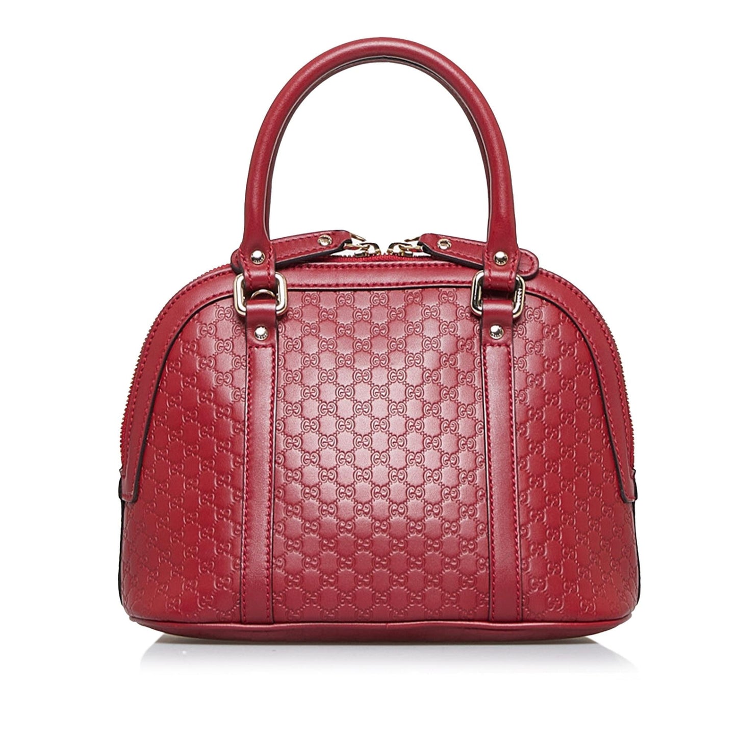 Gucci Microguccissima Dome SHG-PWOv7R Calf Red Mini Satchel Bag