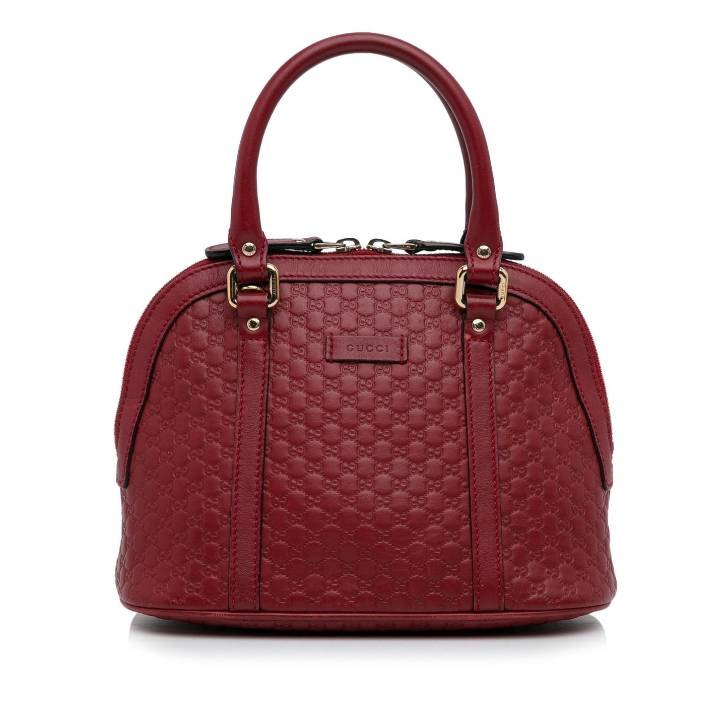 Gucci Microguccissima Dome SHG-SrH2Yo Calf Red Mini Satchel Bag