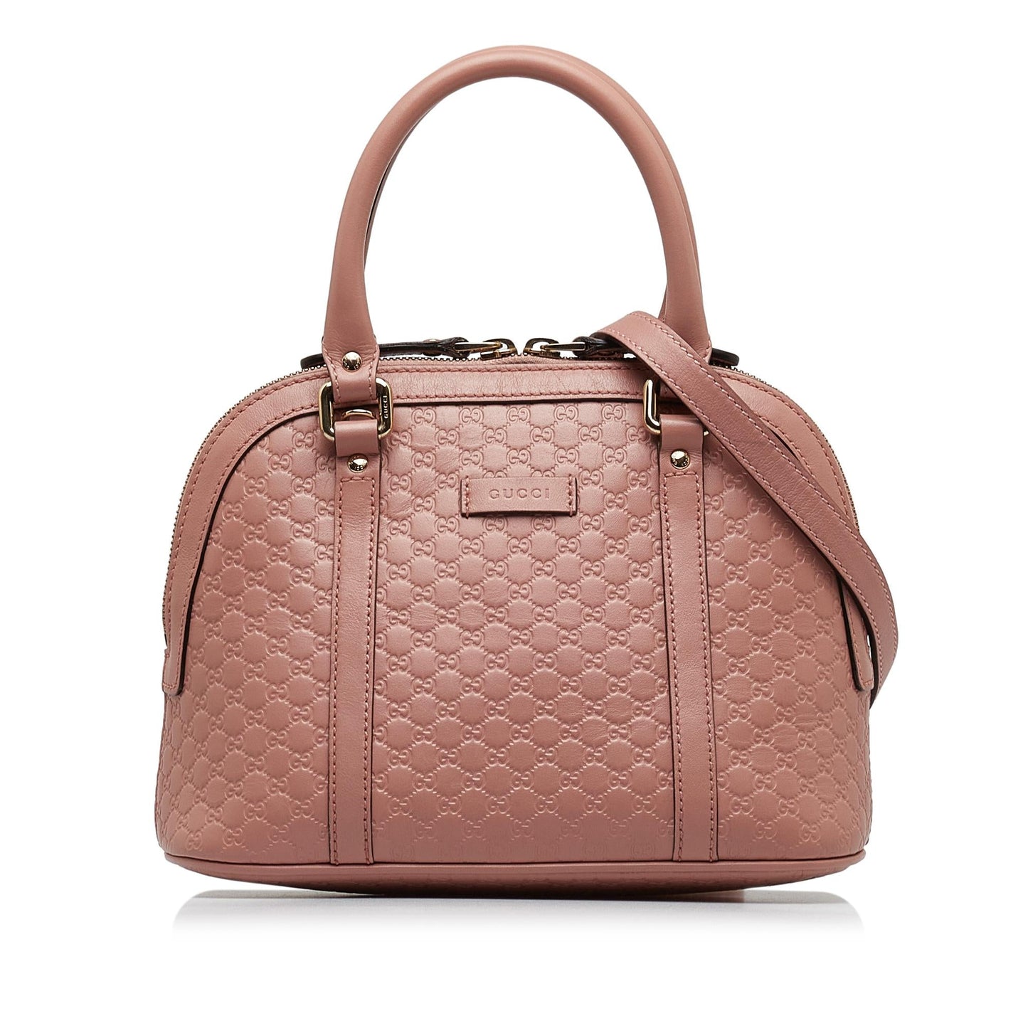 Gucci Microguccissima Dome SHG-kCg8RG Calf Pink Mini Satchel Bag