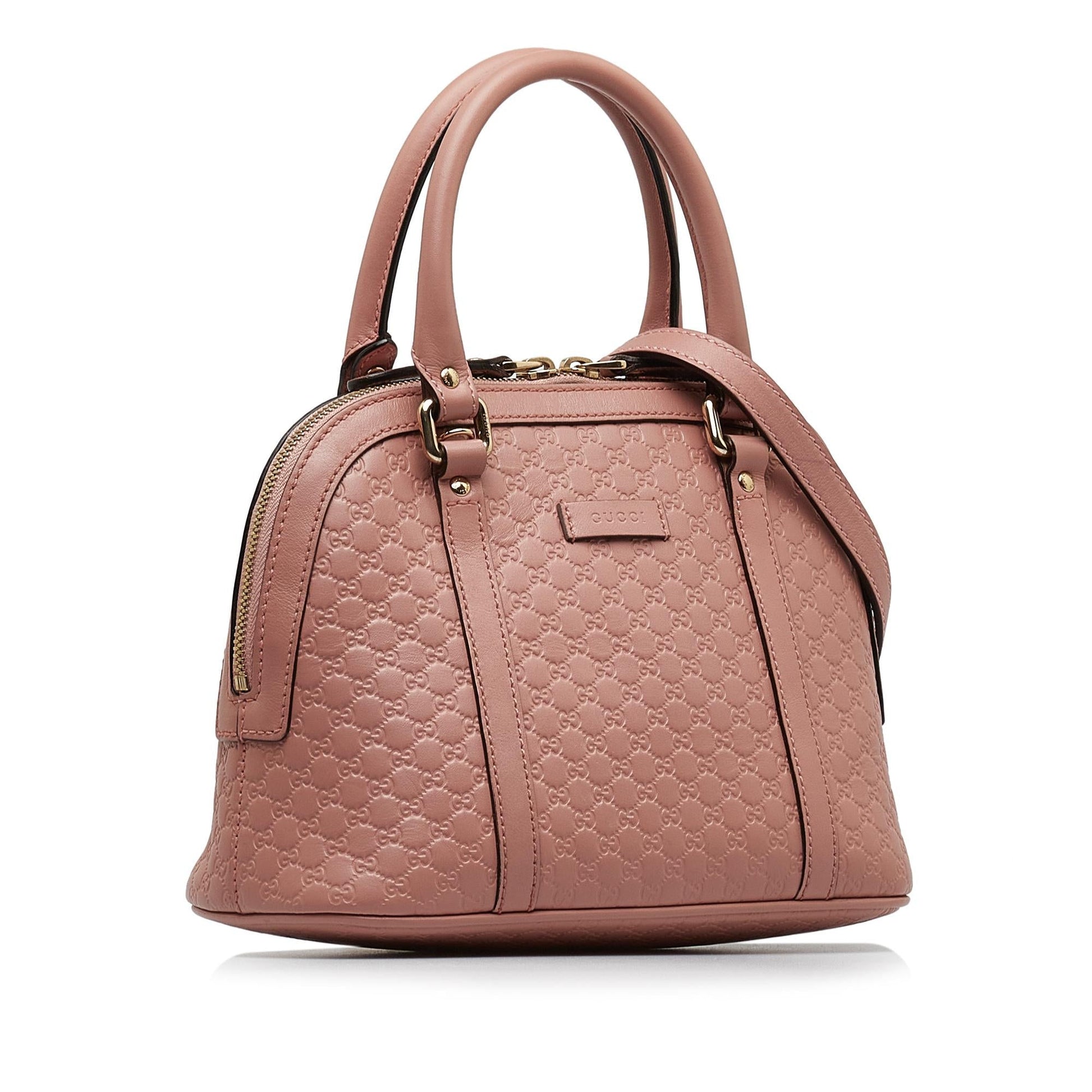 Gucci Microguccissima Dome SHG-kCg8RG Calf Pink Mini Satchel Bag
