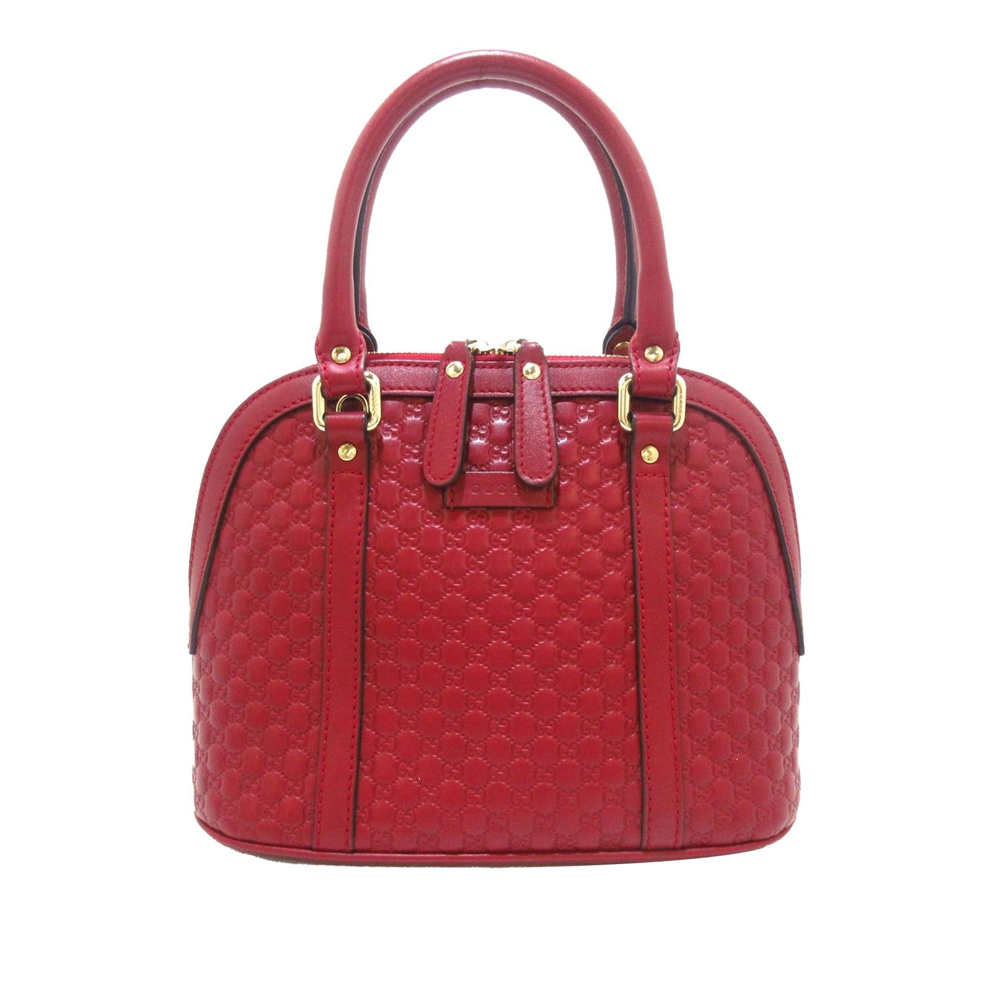 Gucci Microguccissima Dome SHG-CMtEtz Calf Red Mini Satchel Bag