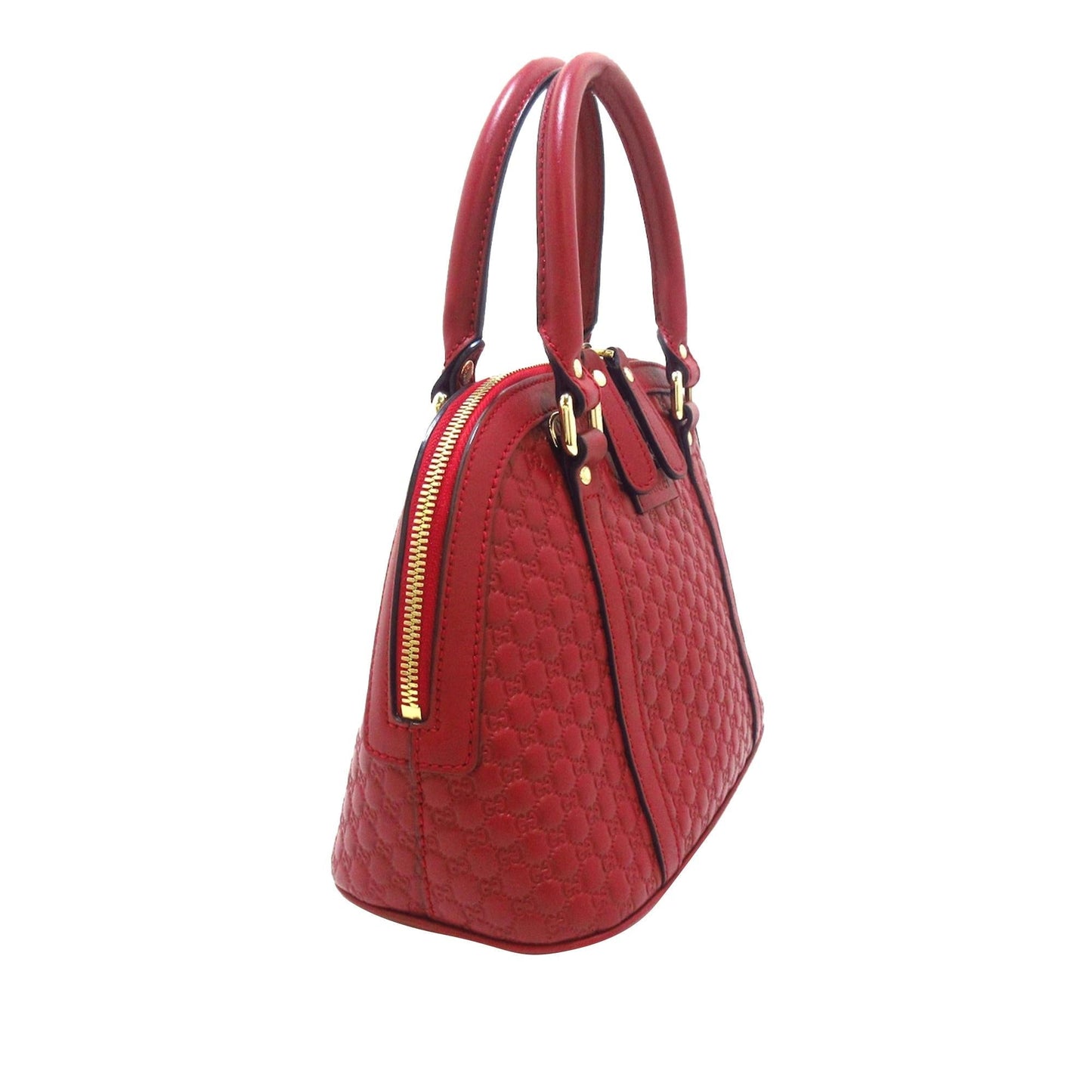 Gucci Microguccissima Dome SHG-CMtEtz Calf Red Mini Satchel Bag