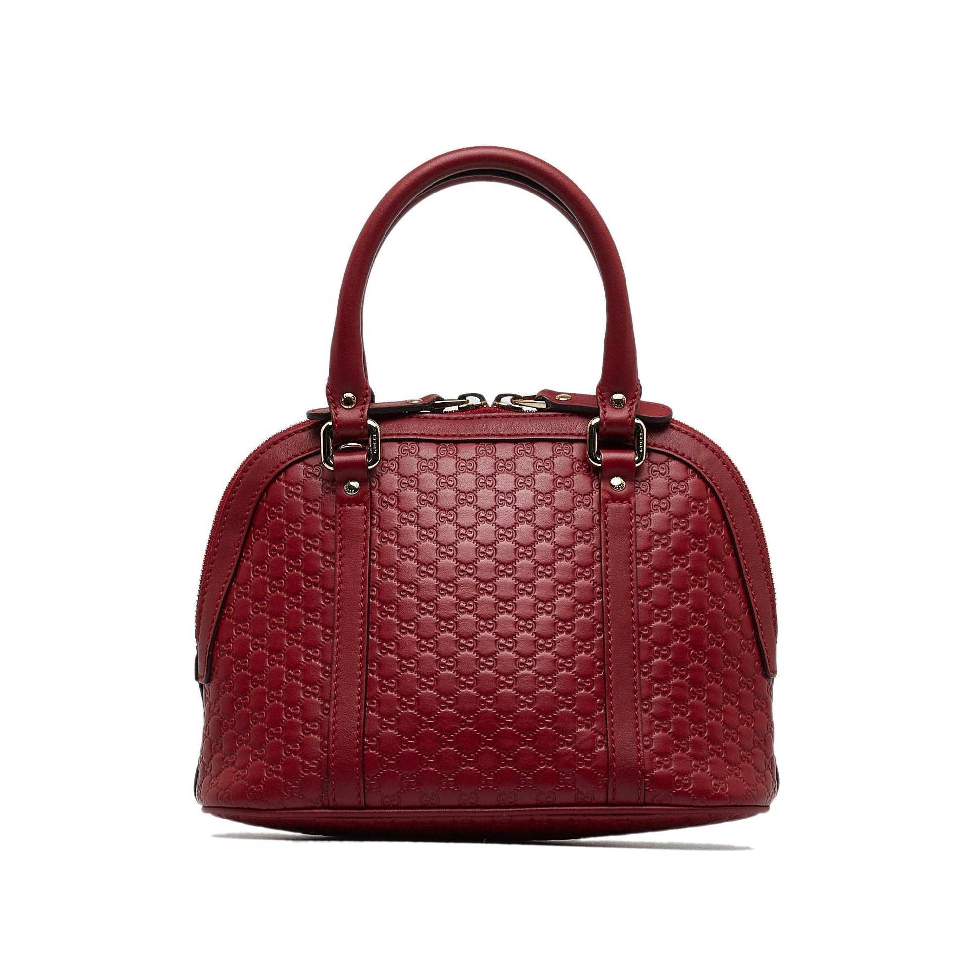 Gucci Microguccissima Dome SHG-2zSU9H Calf Red Mini Satchel Bag