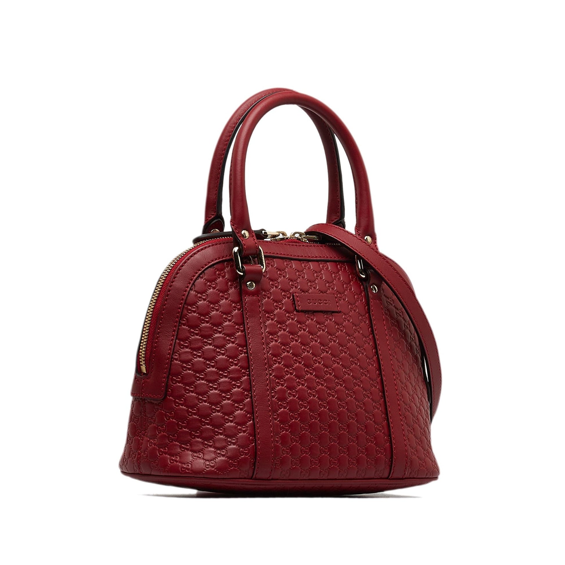 Gucci Microguccissima Dome SHG-2zSU9H Calf Red Mini Satchel Bag