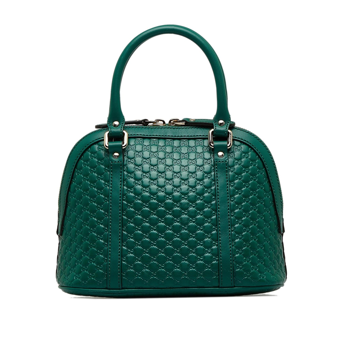 Gucci Microguccissima Dome SHG-ZQJj2v Calf Green Mini Satchel Bag