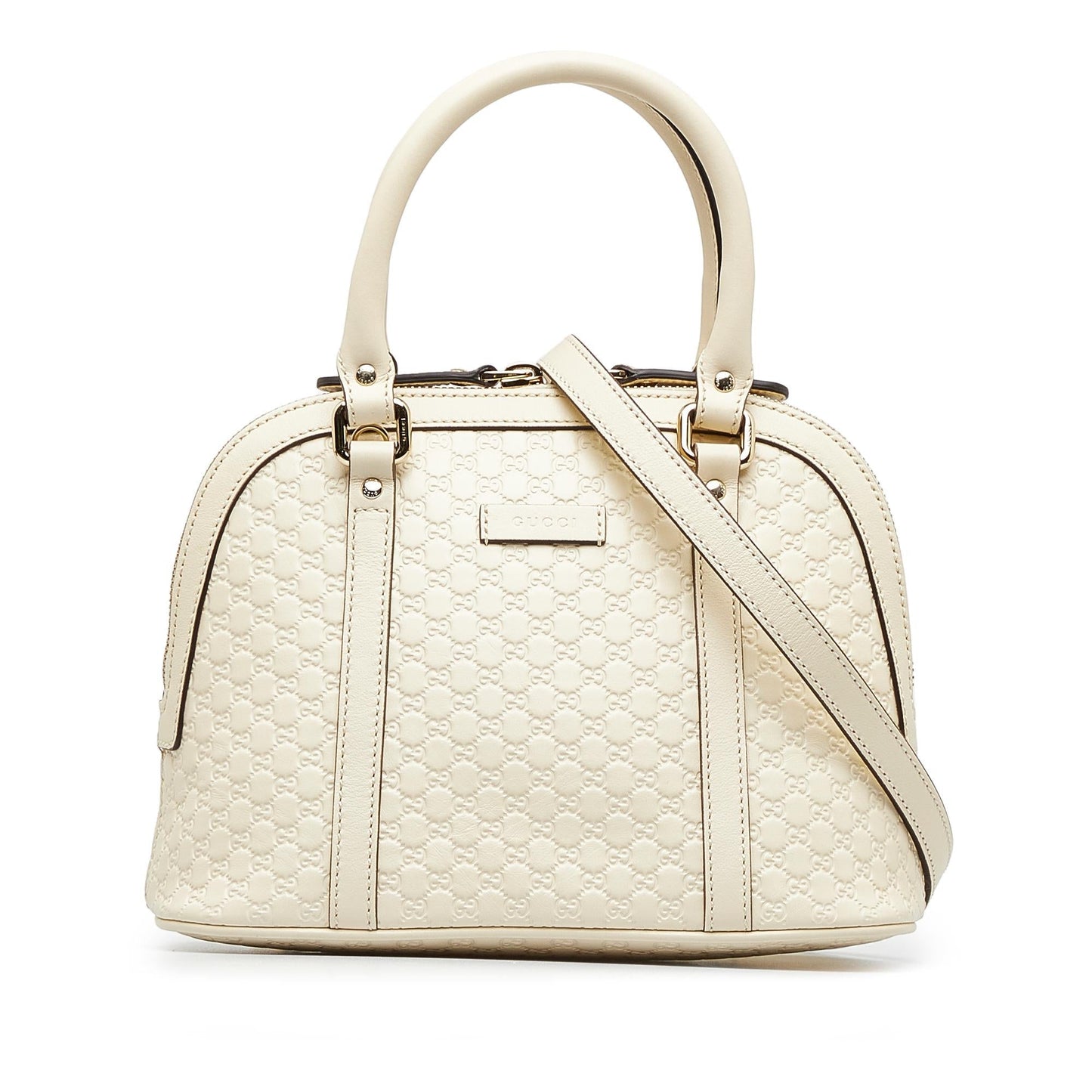 Gucci Microguccissima Dome SHG-ZGLYfV Calf White Mini Satchel Bag