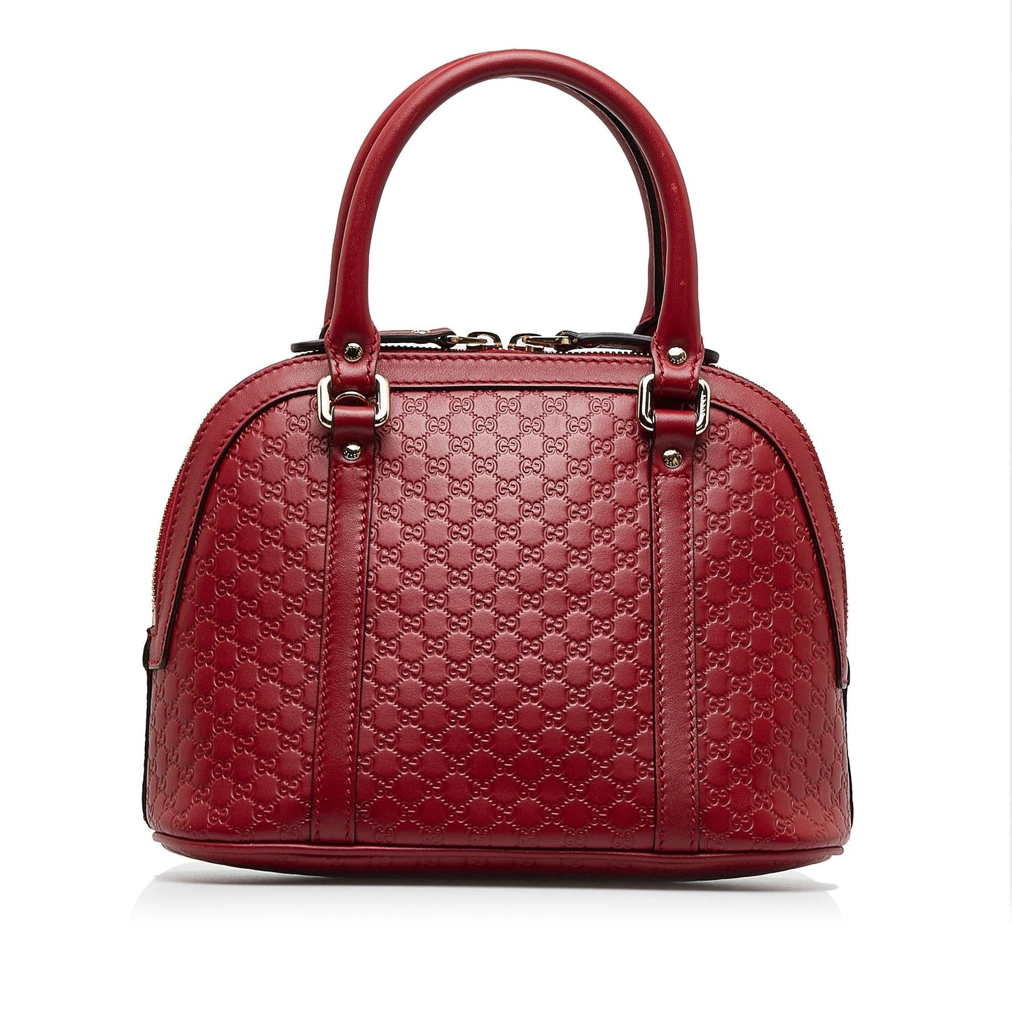 Gucci Microguccissima Dome SHG-wWUzJF Calf Red Mini Satchel Bag