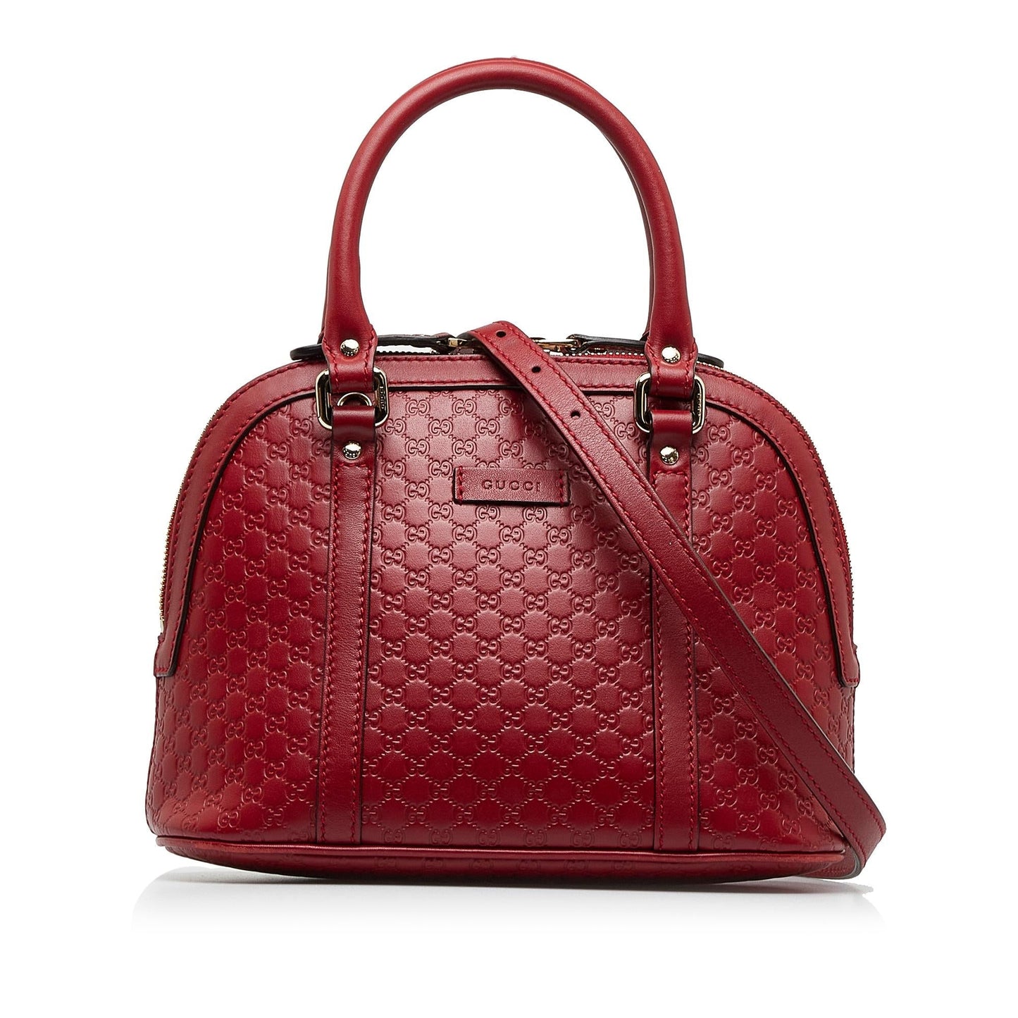 Gucci Microguccissima Dome SHG-wWUzJF Calf Red Mini Satchel Bag