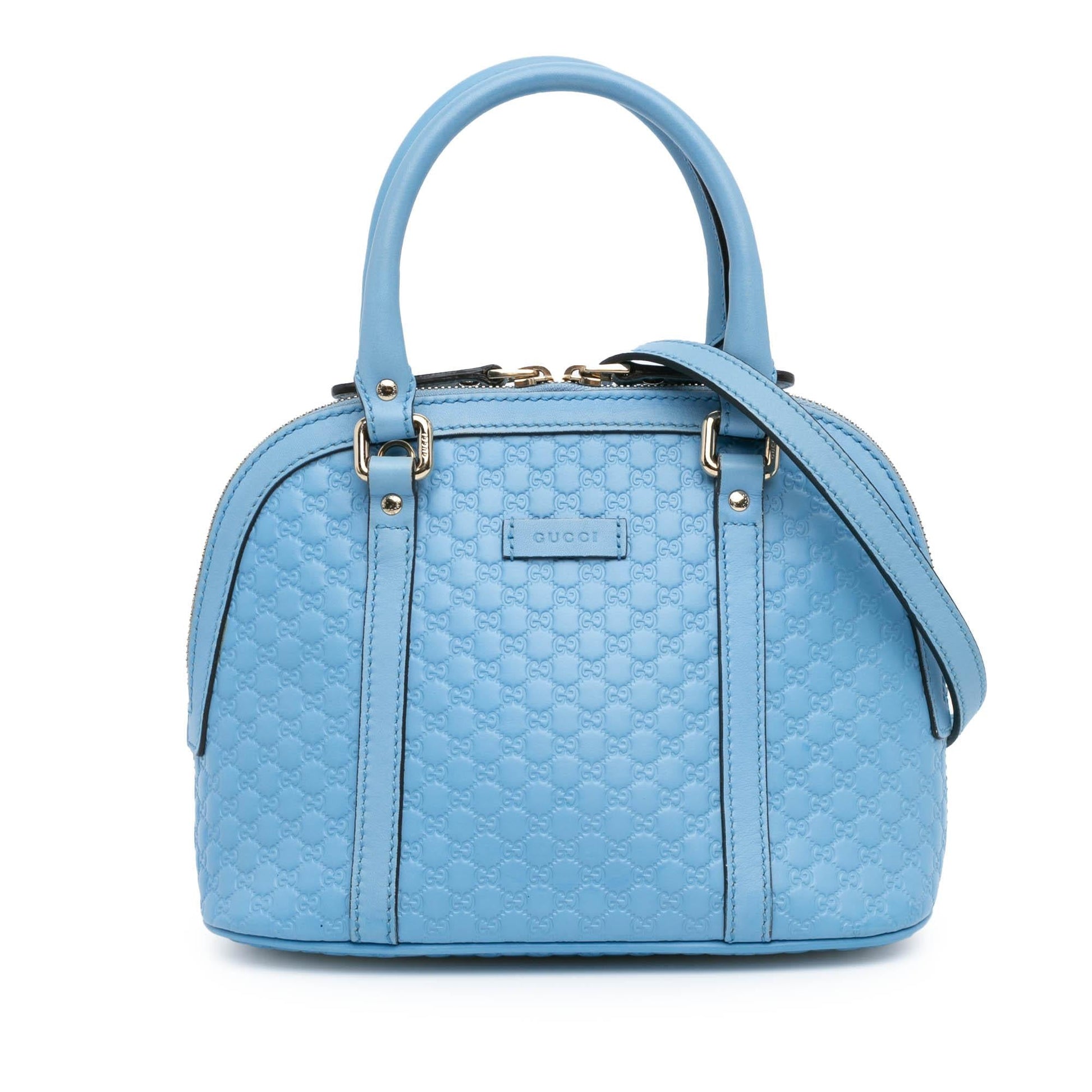 Gucci Microguccissima Dome Calf Blue Mini Satchel Bag Satchel 2