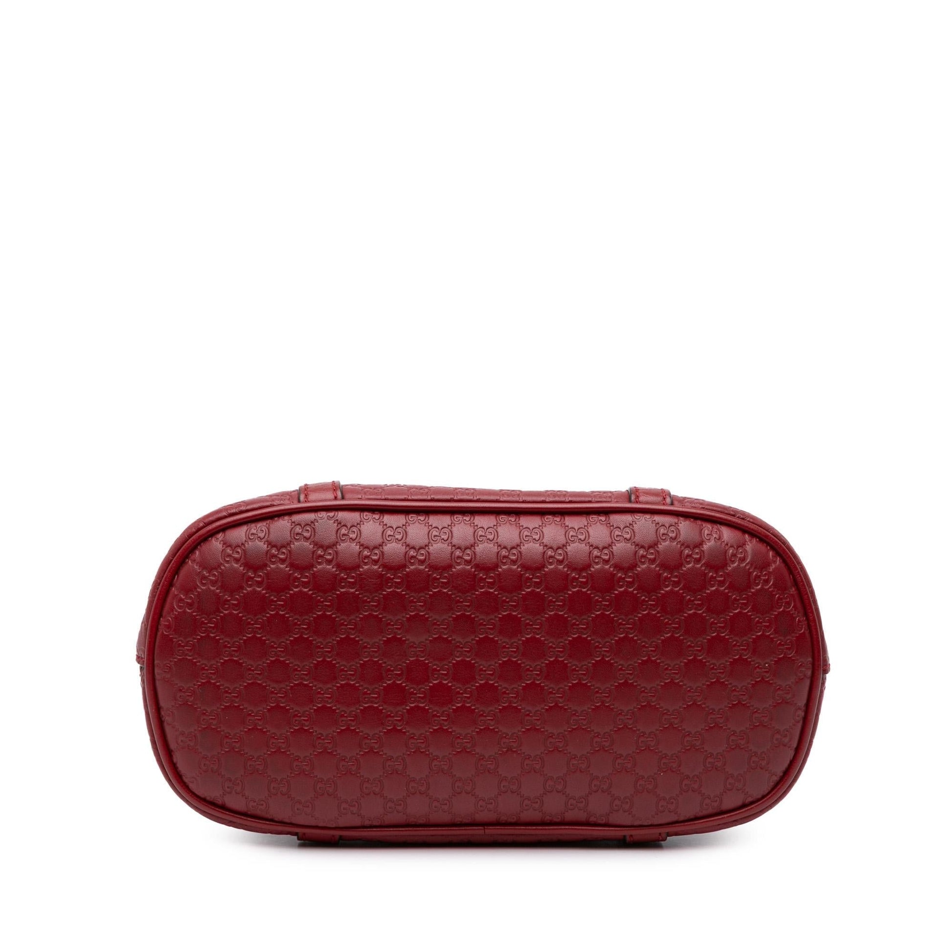 Gucci Microguccissima Dome Calf Red Mini Satchel Bag Satchel 3