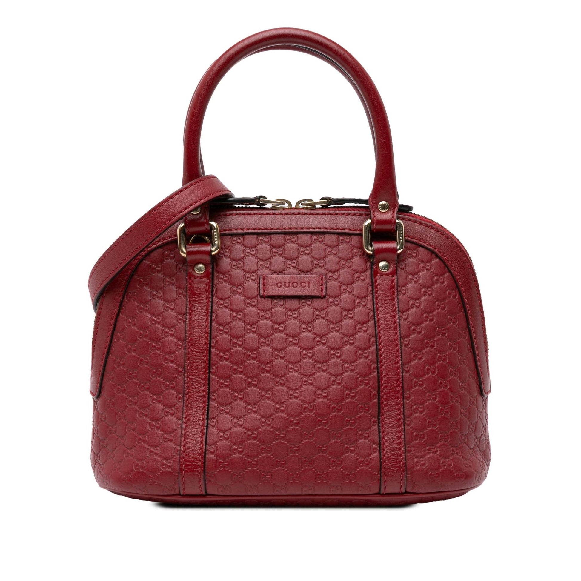 Gucci Microguccissima Dome Calf Red Mini Satchel Bag Satchel 3