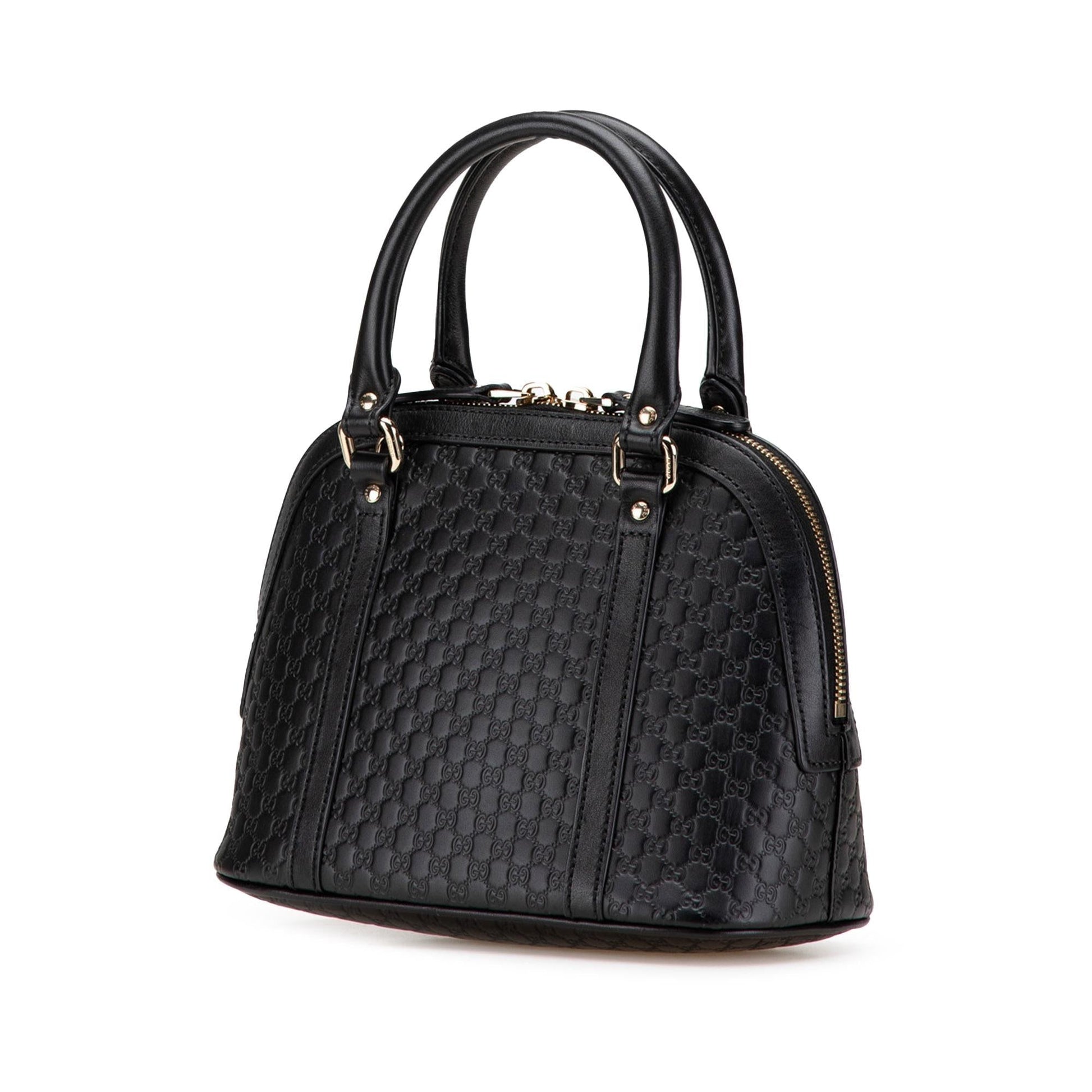 Gucci Microguccissima Dome Calf Black Mini Satchel Bag Satchel 4