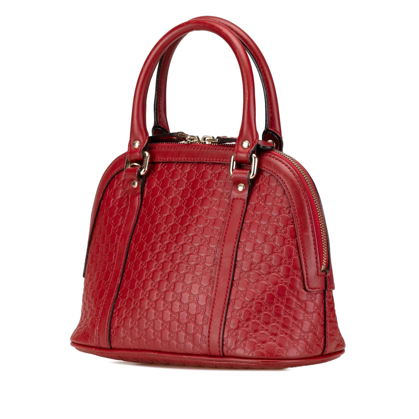 Gucci Microguccissima Dome Calf Red Mini Satchel Bag Satchel 6