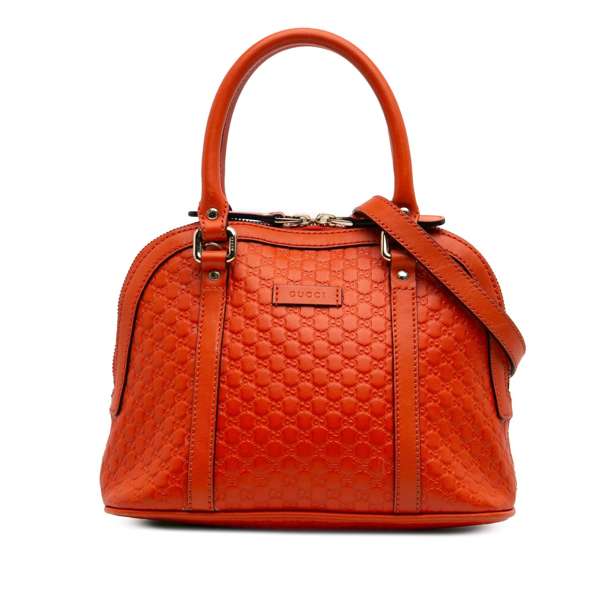 Gucci Microguccissima Dome Calf Orange Mini Satchel Bag Satchel 10