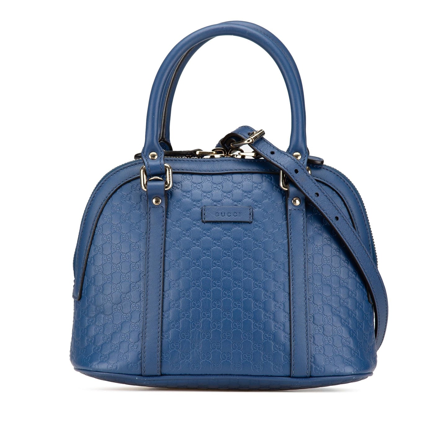 Gucci Microguccissima Dome Calf Blue Mini Satchel Bag Satchel 8