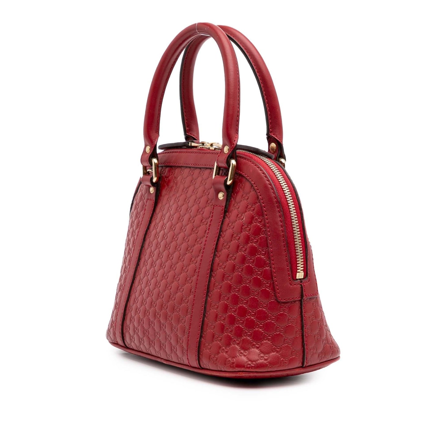Gucci Microguccissima Dome Calf Red Mini Satchel Bag