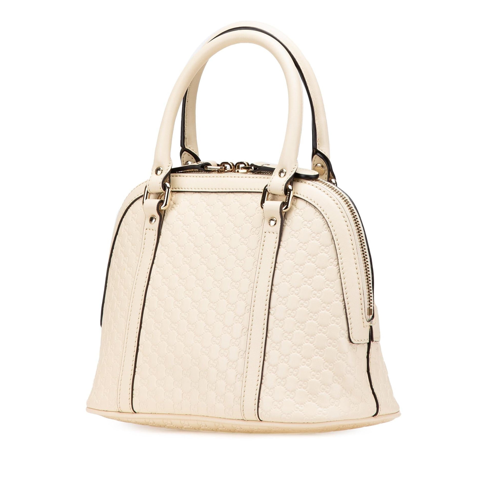Gucci Microguccissima Dome Calf White Mini Satchel Bag