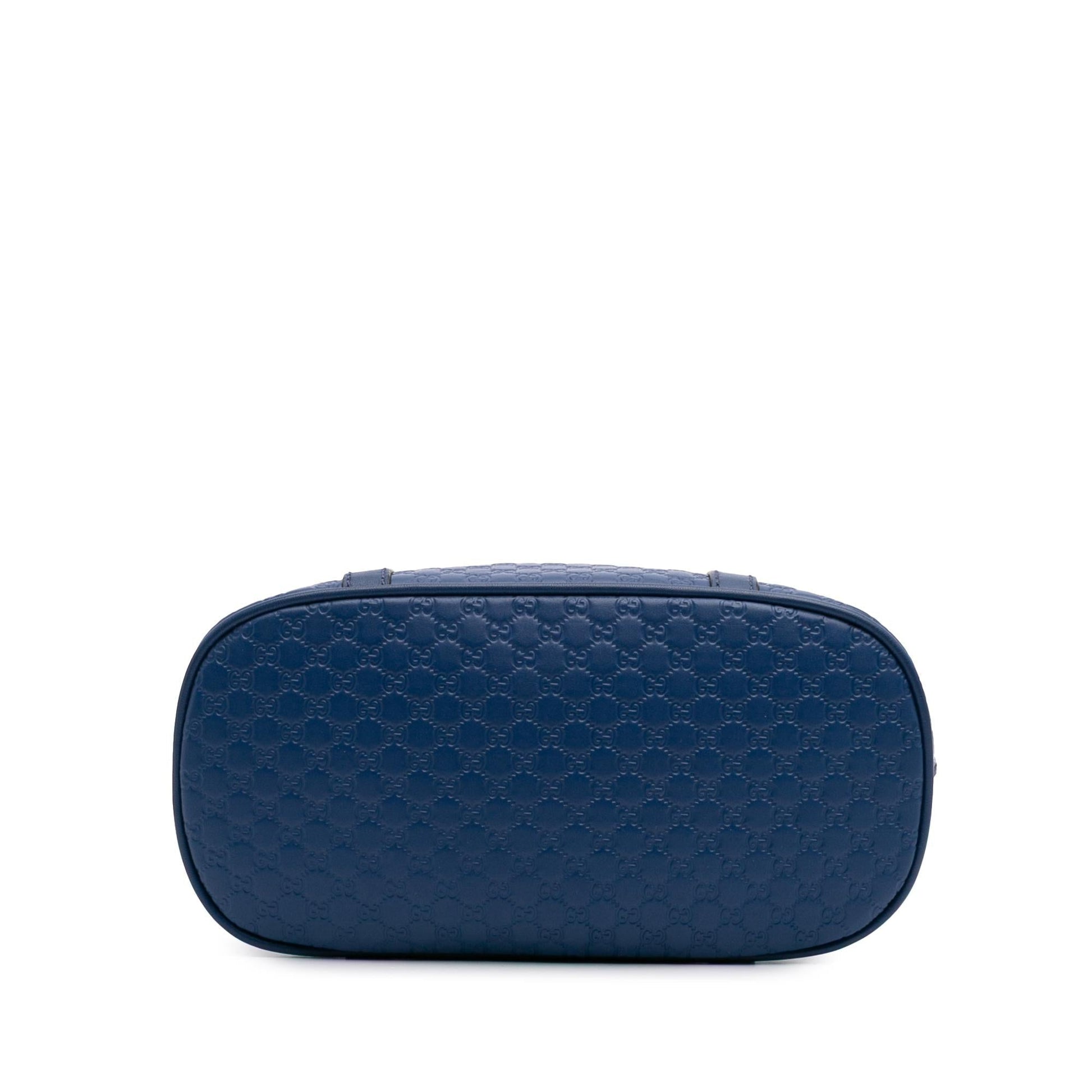 Gucci Microguccissima Dome Calf Blue Mini Satchel Bag
