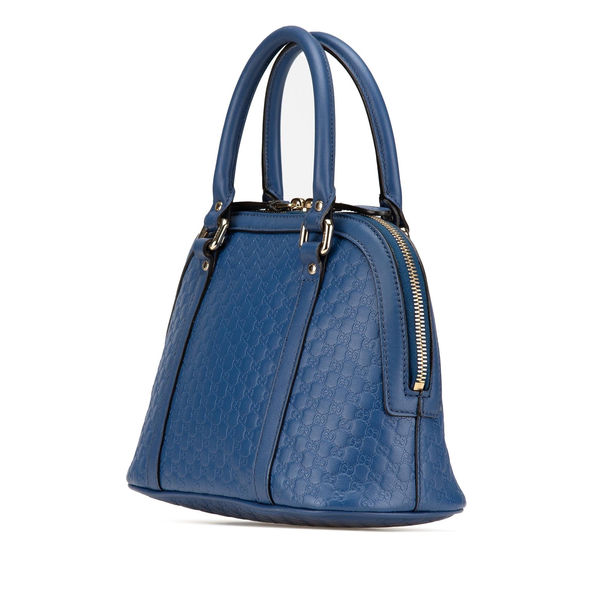 Gucci Microguccissima Dome Calf Blue Mini Satchel Bag Satchel 17