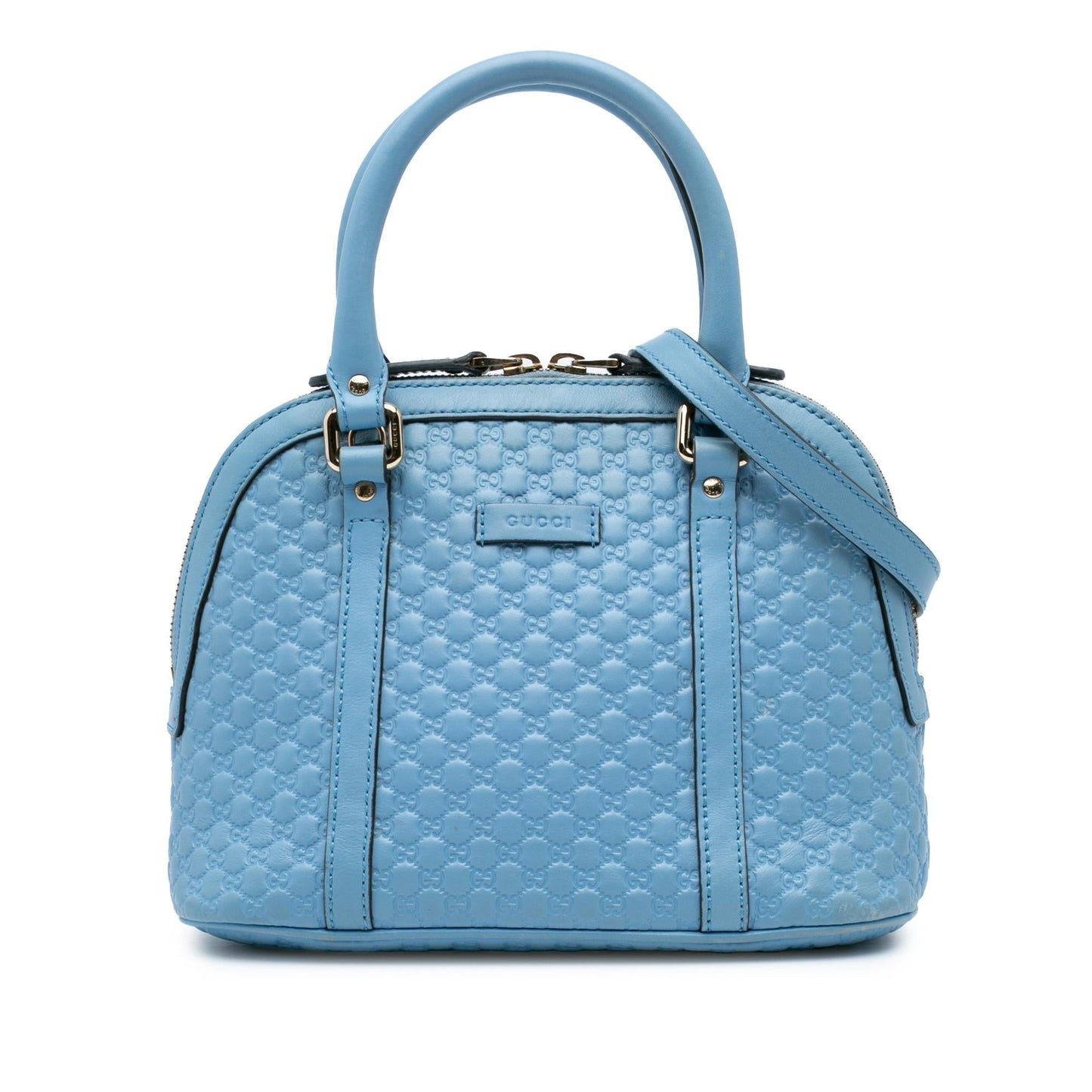 Gucci Microguccissima Dome Calf Blue Mini Satchel Bag Satchel 18
