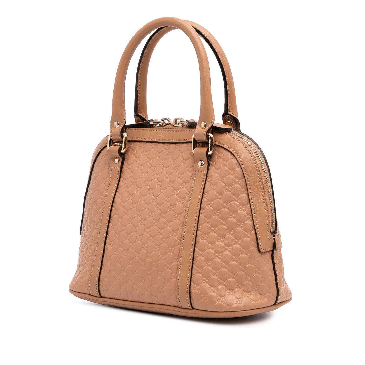 Gucci Microguccissima Dome Calf Brown Mini Satchel Bag