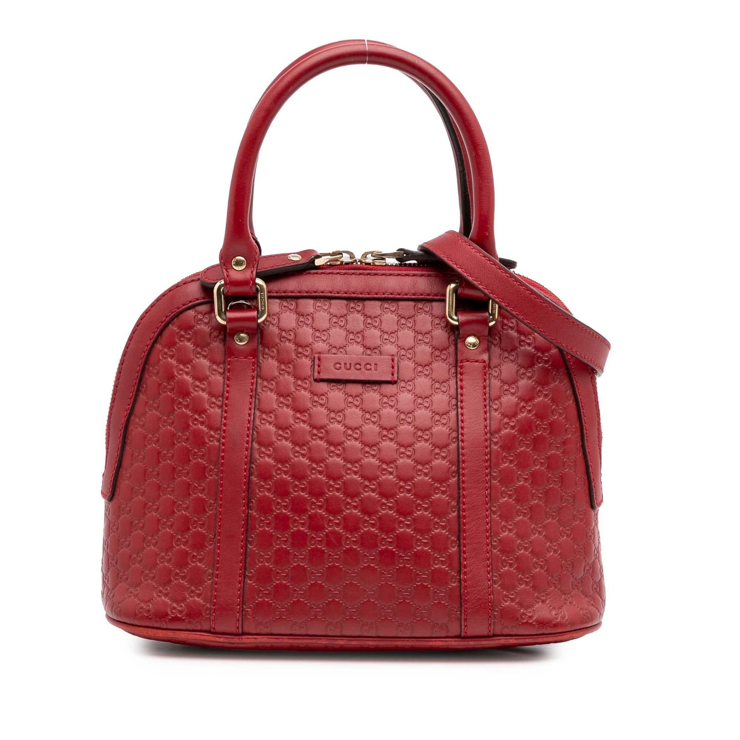 Gucci Microguccissima Dome Calf Red Mini Satchel Bag Satchel 21