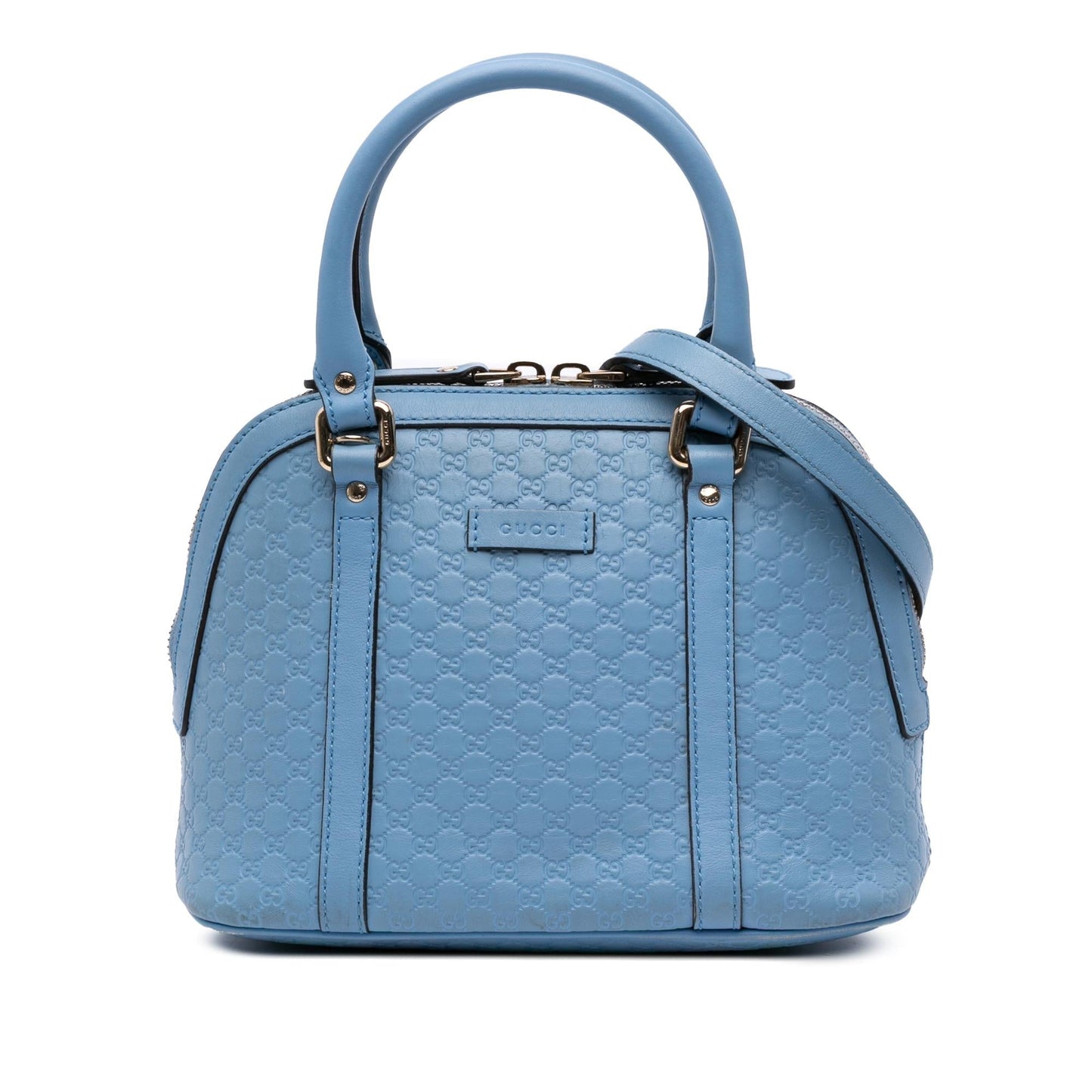Gucci Microguccissima Dome Calf Blue Mini Satchel Bag Satchel 25