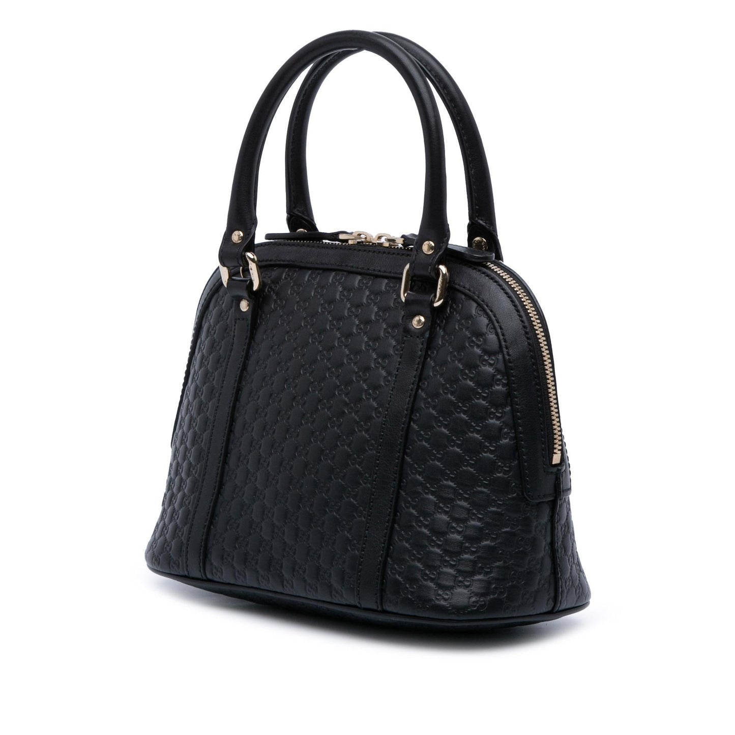 Gucci Microguccissima Dome Calf Black Mini Satchel Bag