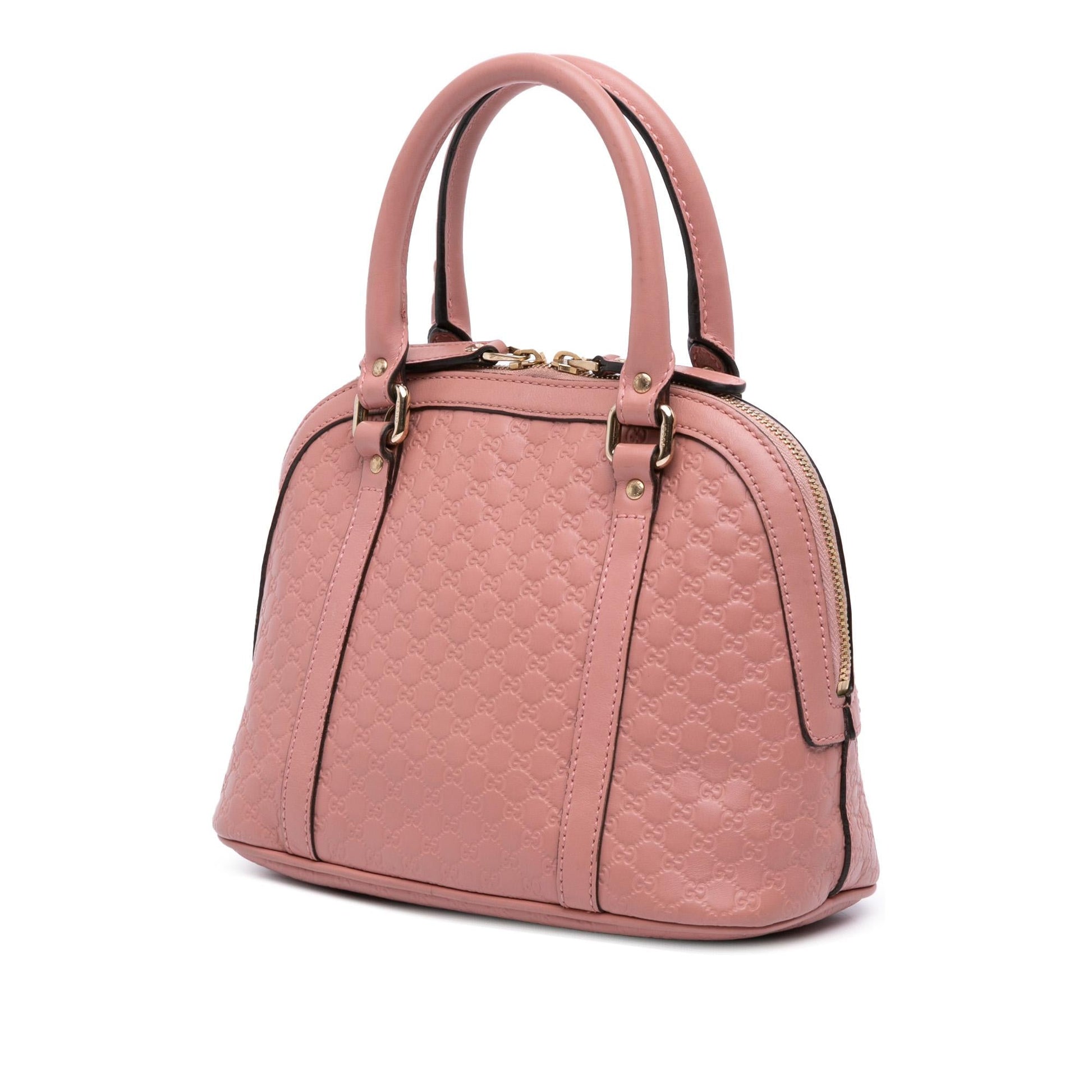 Gucci Microguccissima Dome Calf Pink Mini Satchel Bag