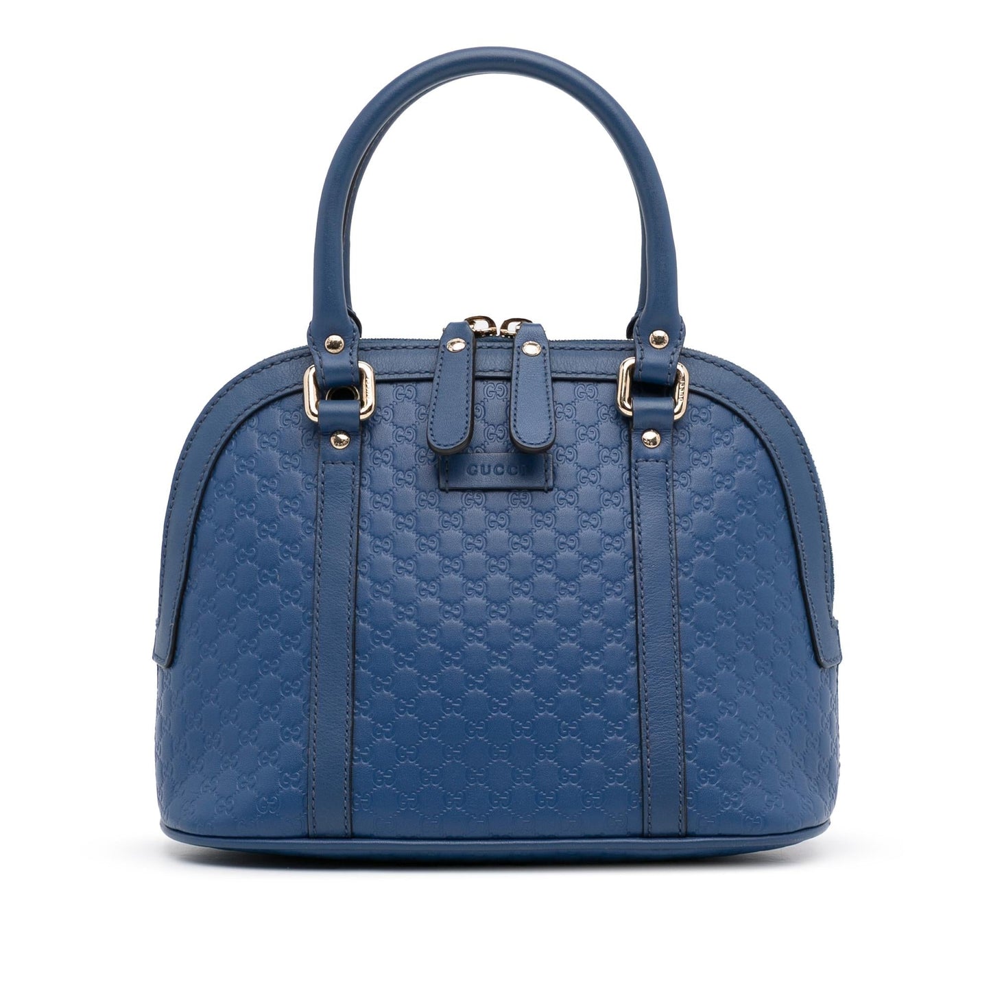 Gucci Microguccissima Dome SHG-LltwHR Calf Blue Mini Satchel Bag