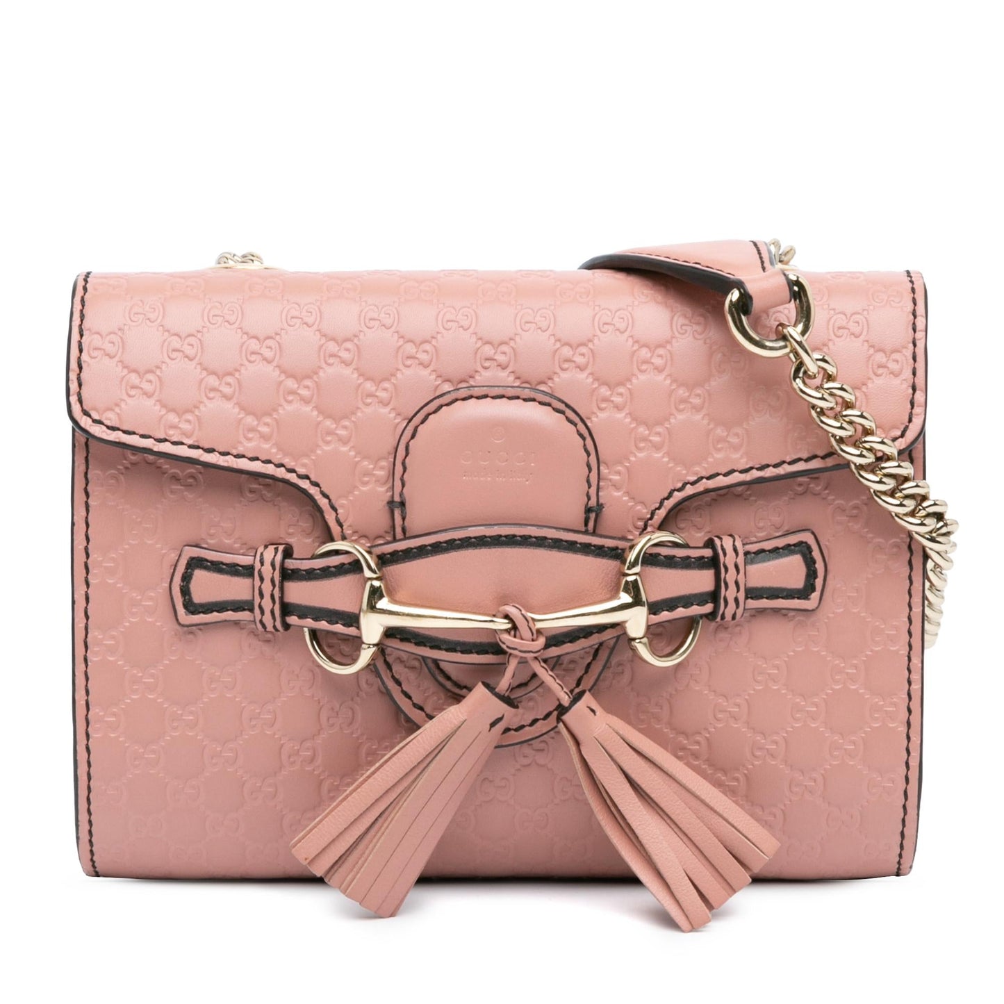 Gucci Microguccissima Emily SHG-Jq5O8d Calf Pink Mini Crossbody Bag