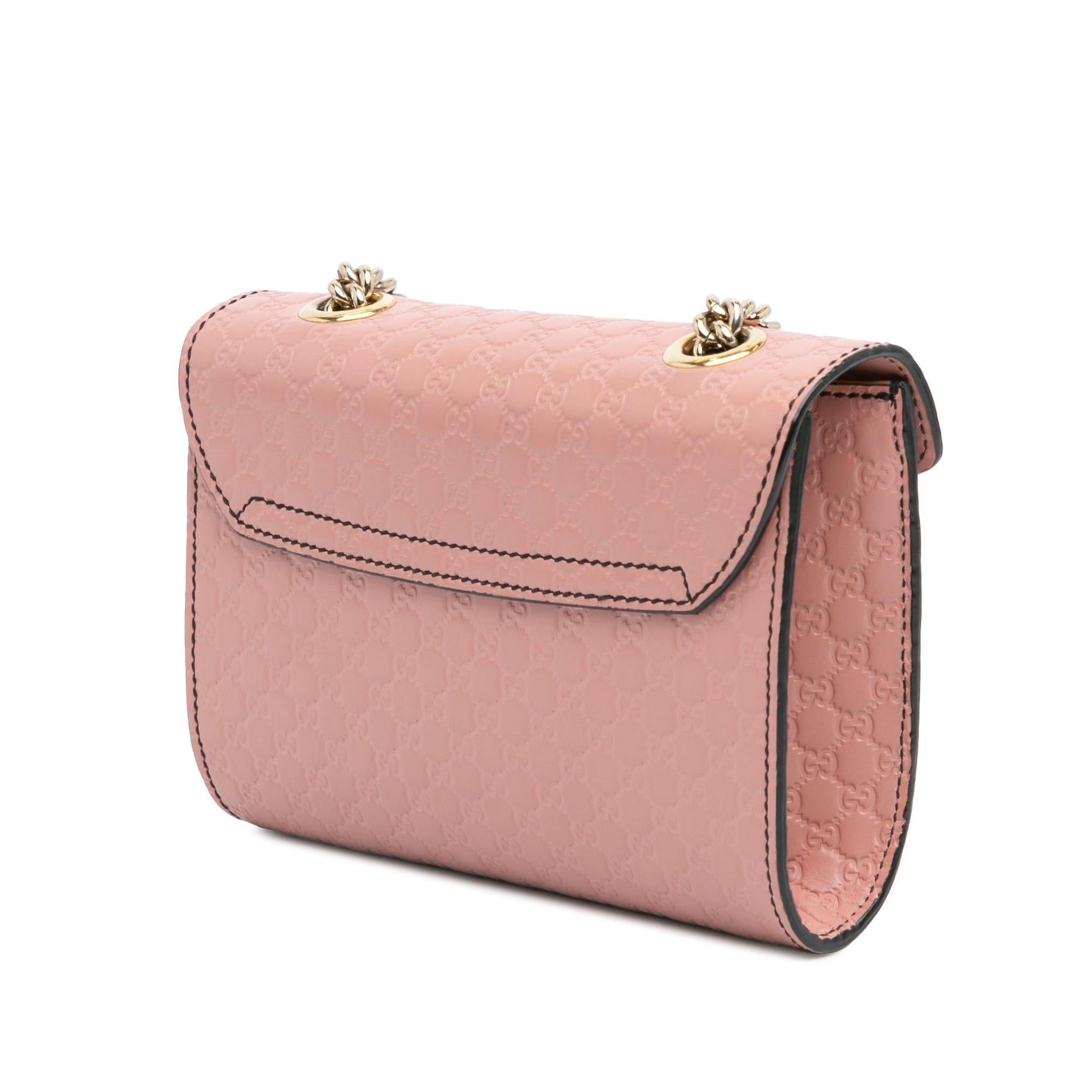 Gucci Microguccissima Emily SHG-Jq5O8d Calf Pink Mini Crossbody Bag