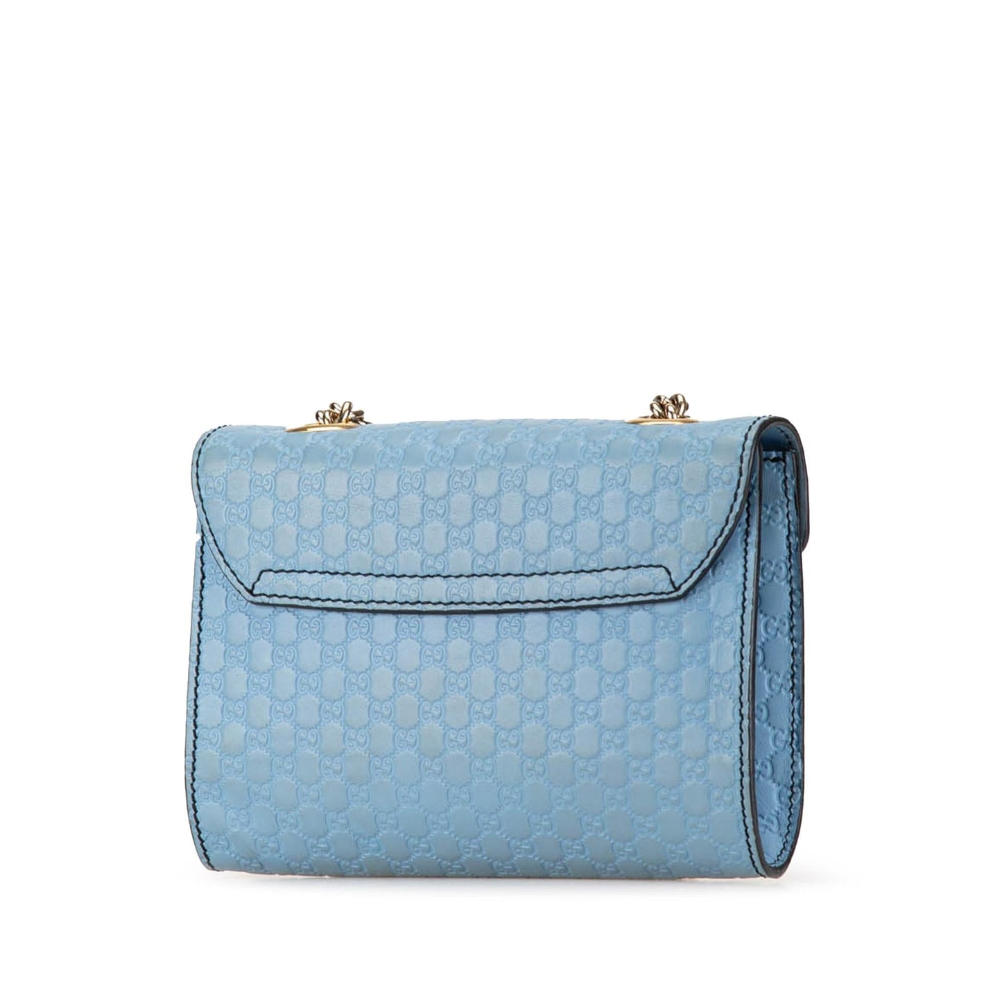 Gucci Microguccissima Emily SHG-mvlaEB Calf Blue Mini Crossbody Bag