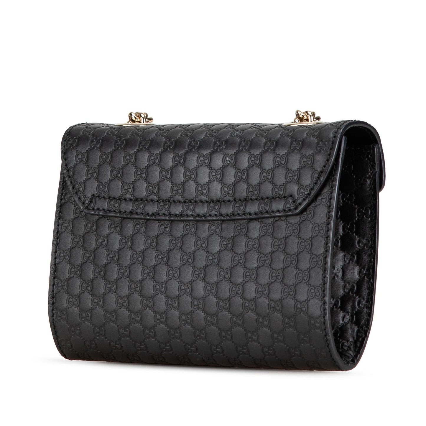 Gucci Microguccissima Emily SHG-YwpERH Calf Black Mini Crossbody Bag