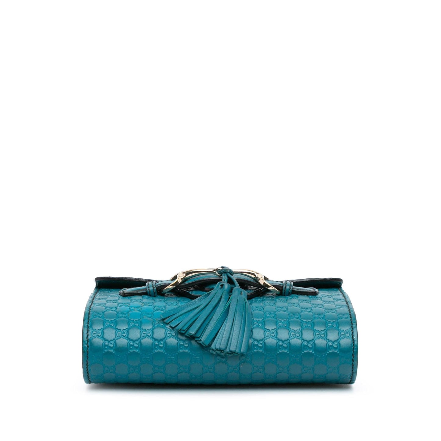 Gucci Microguccissima Emily Calf Blue Mini Crossbody Bag Emily Crossbody