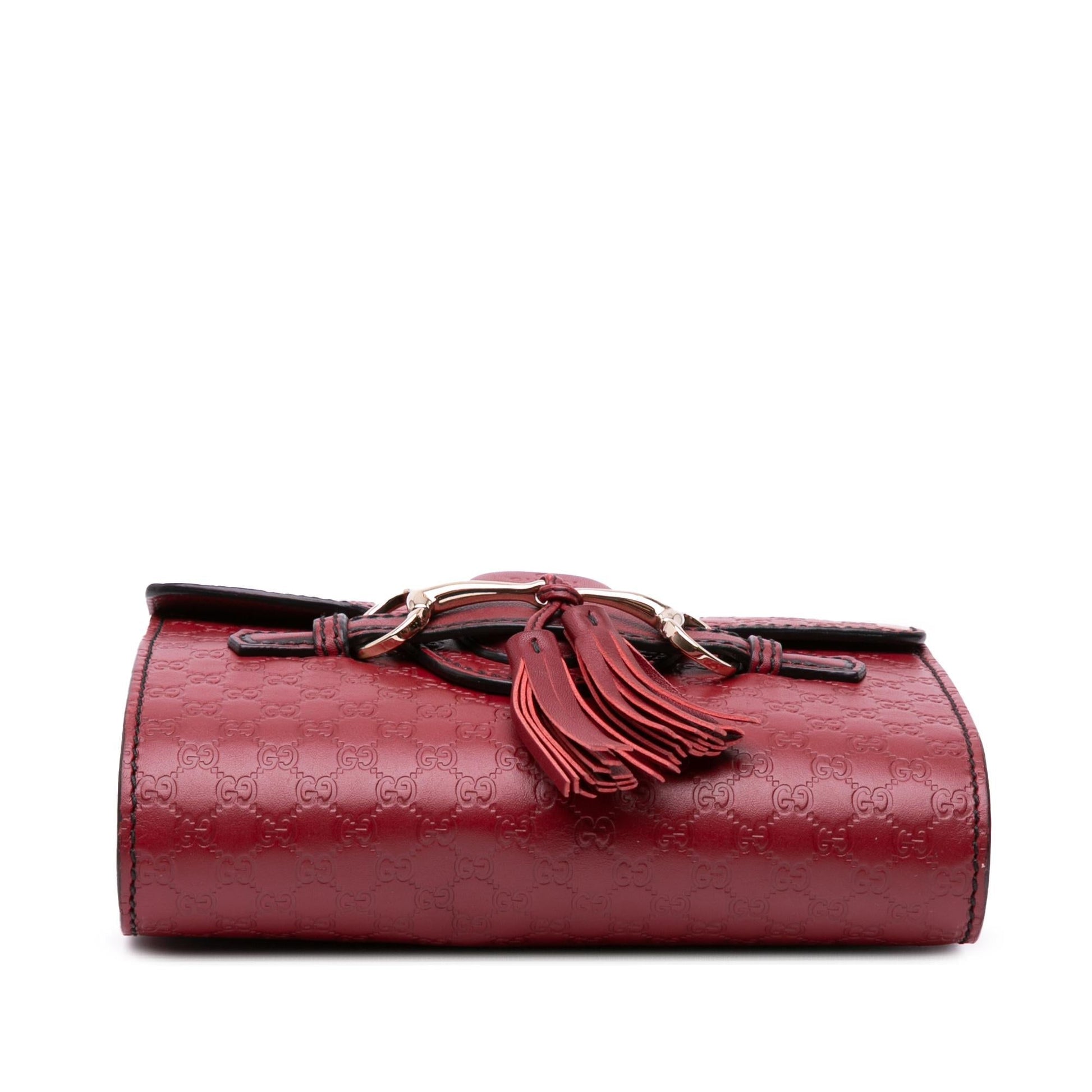 Gucci Microguccissima Emily Calf Red Mini Crossbody Bag Crossbody 2
