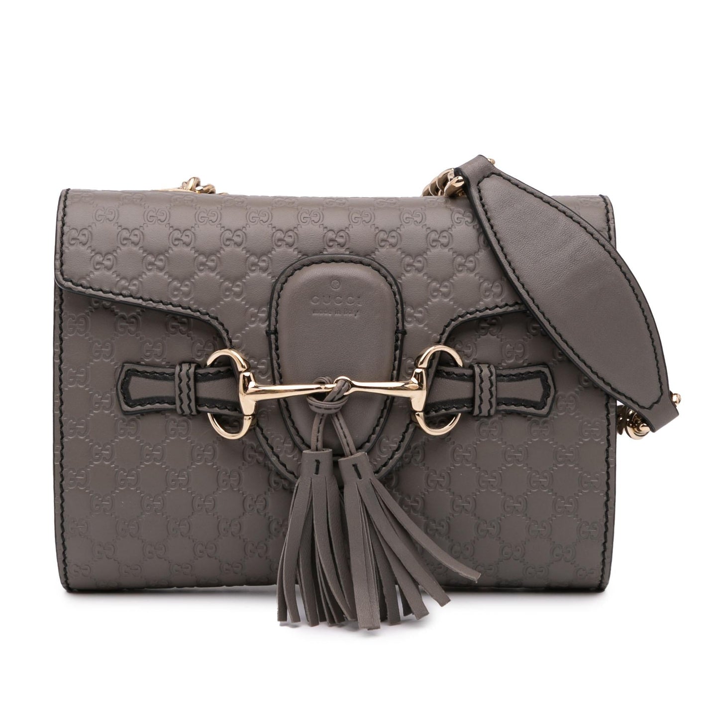 Gucci Microguccissima Emily Calf Grey Mini Crossbody Bag Crossbody 4