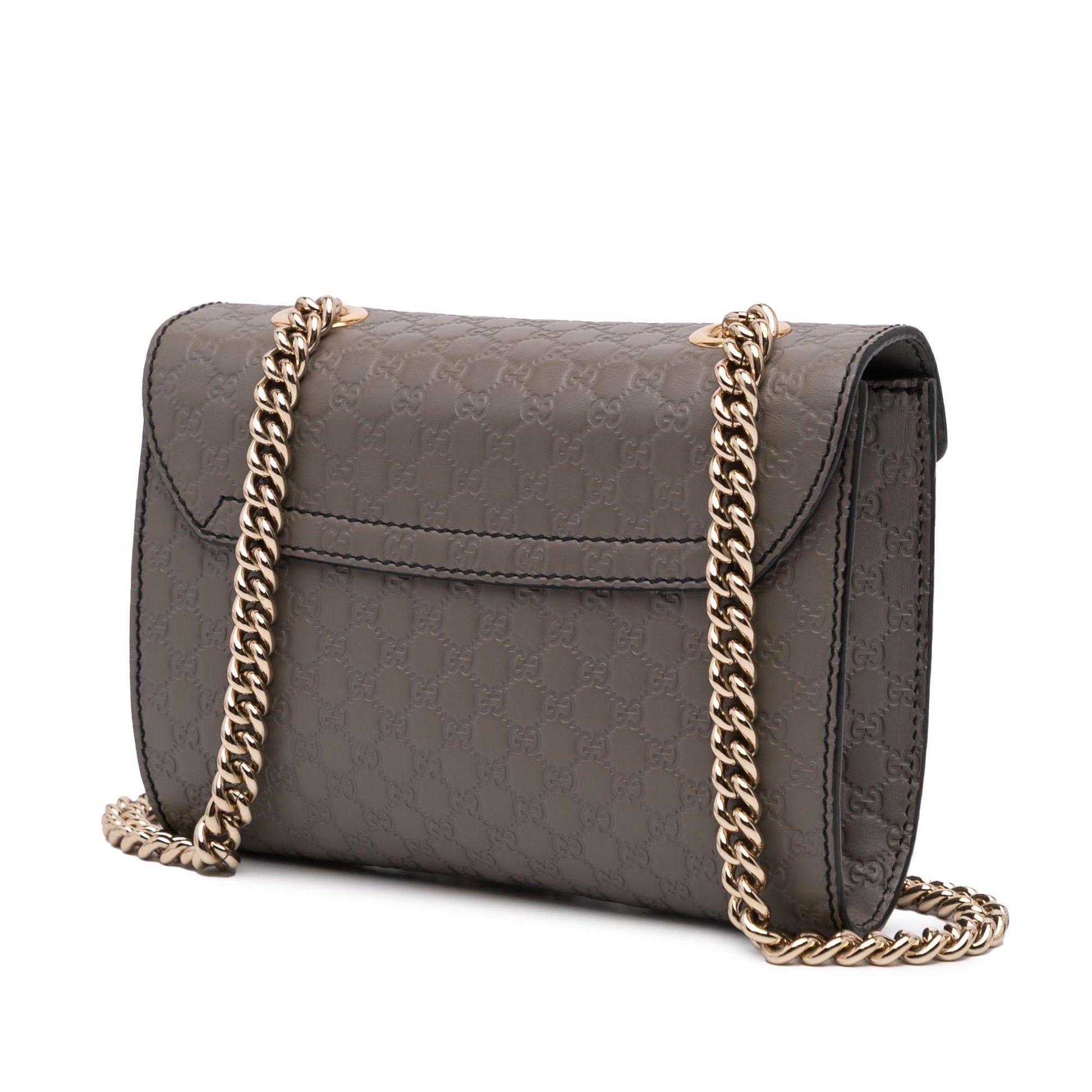Gucci Microguccissima Emily Calf Grey Mini Crossbody Bag Crossbody 4