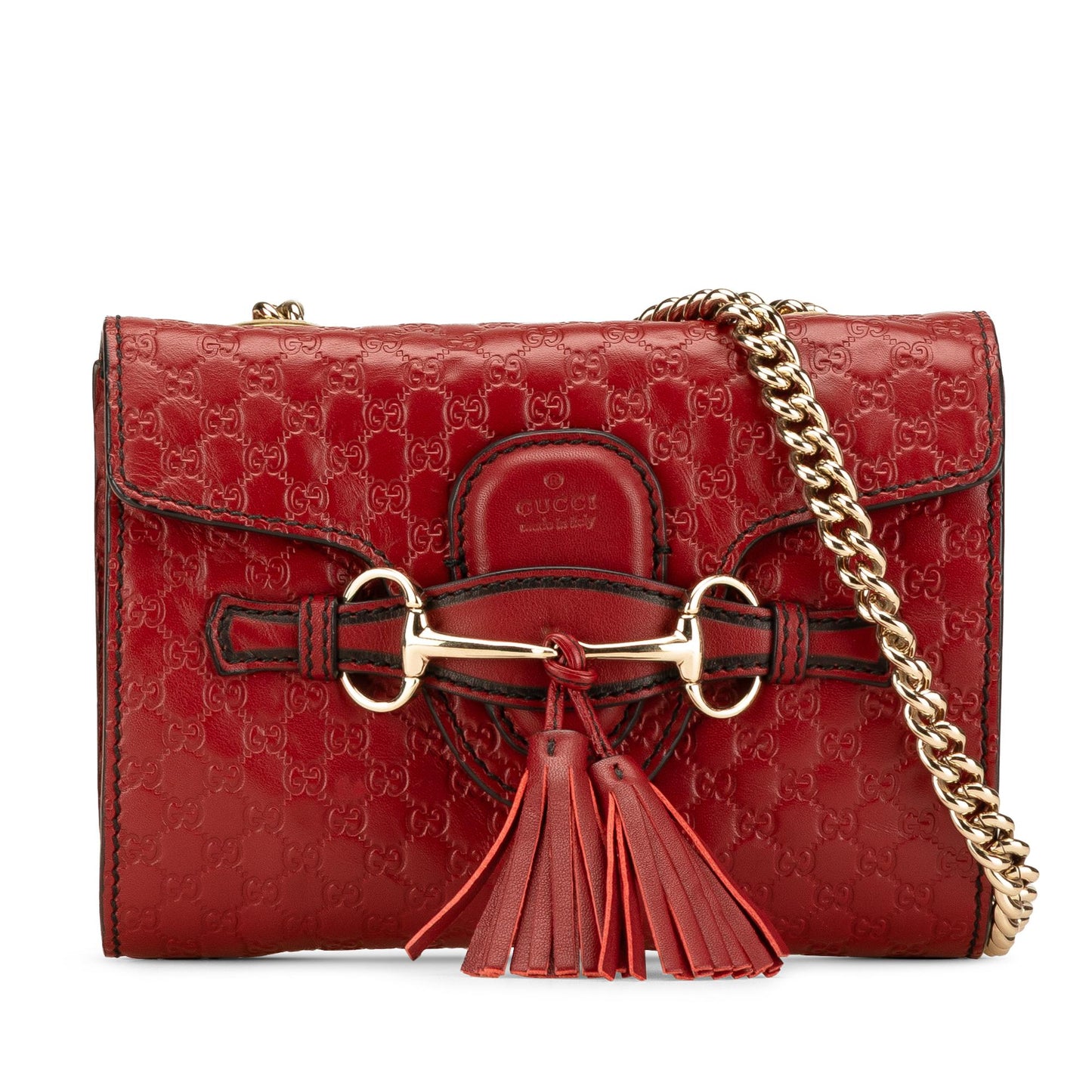 Gucci Microguccissima Emily Calf Red Mini Crossbody Bag Crossbody 8