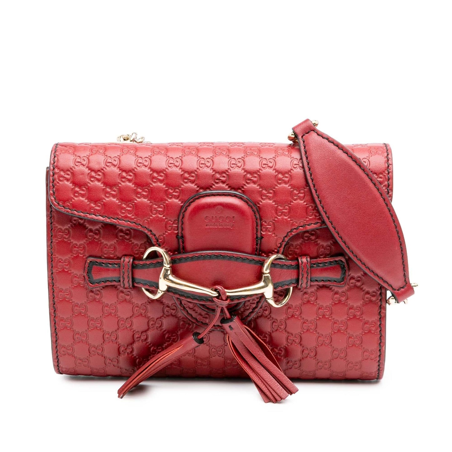 Gucci Microguccissima Emily Calf Red Mini Crossbody Bag Crossbody 12