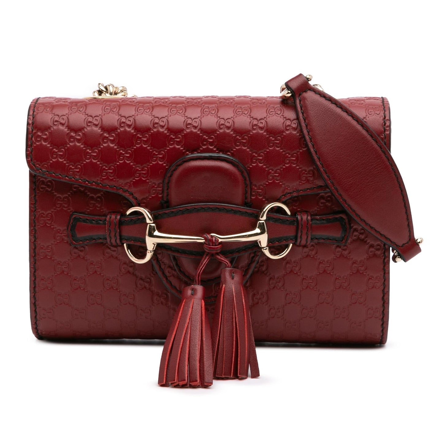 Gucci Microguccissima Emily Calf Red Mini Crossbody Bag Crossbody 14