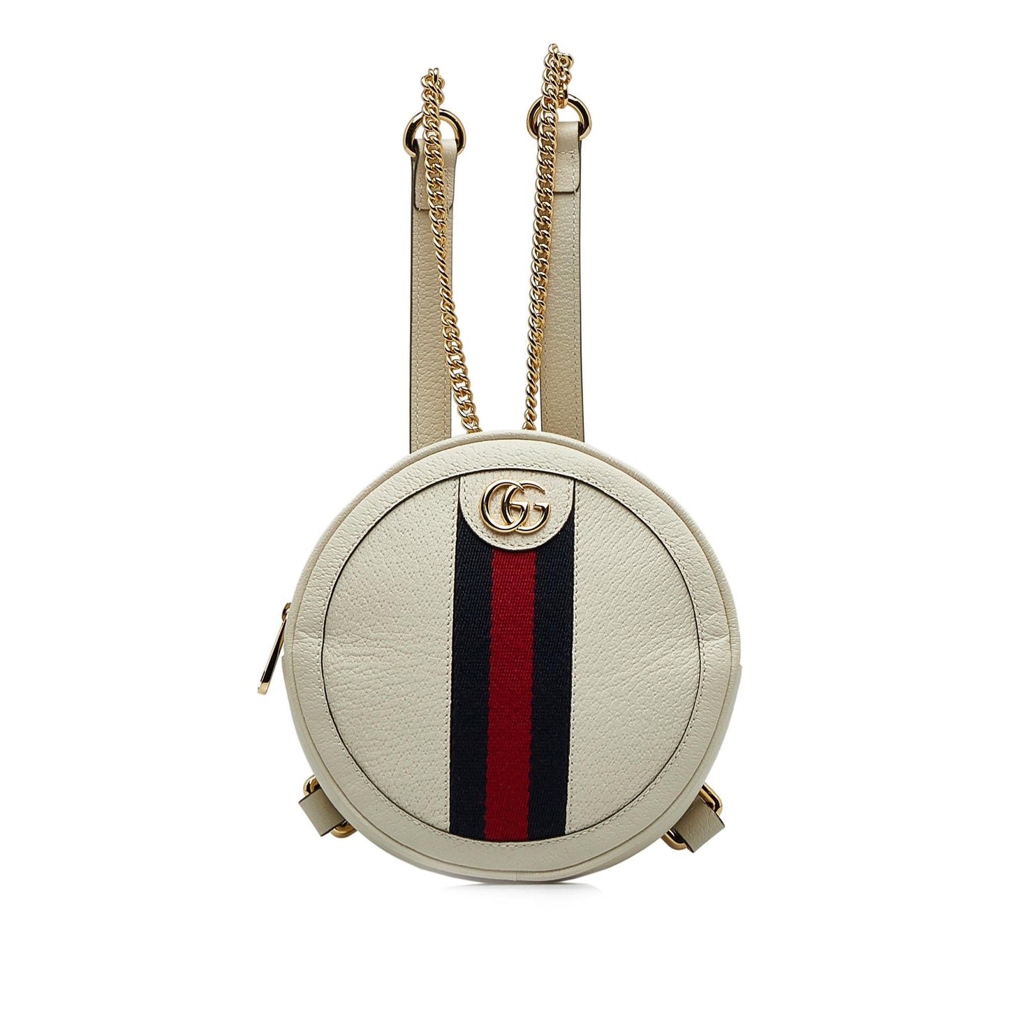 Gucci Ophidia Round Backpack SHG-FAQ298 Calf White Mini
