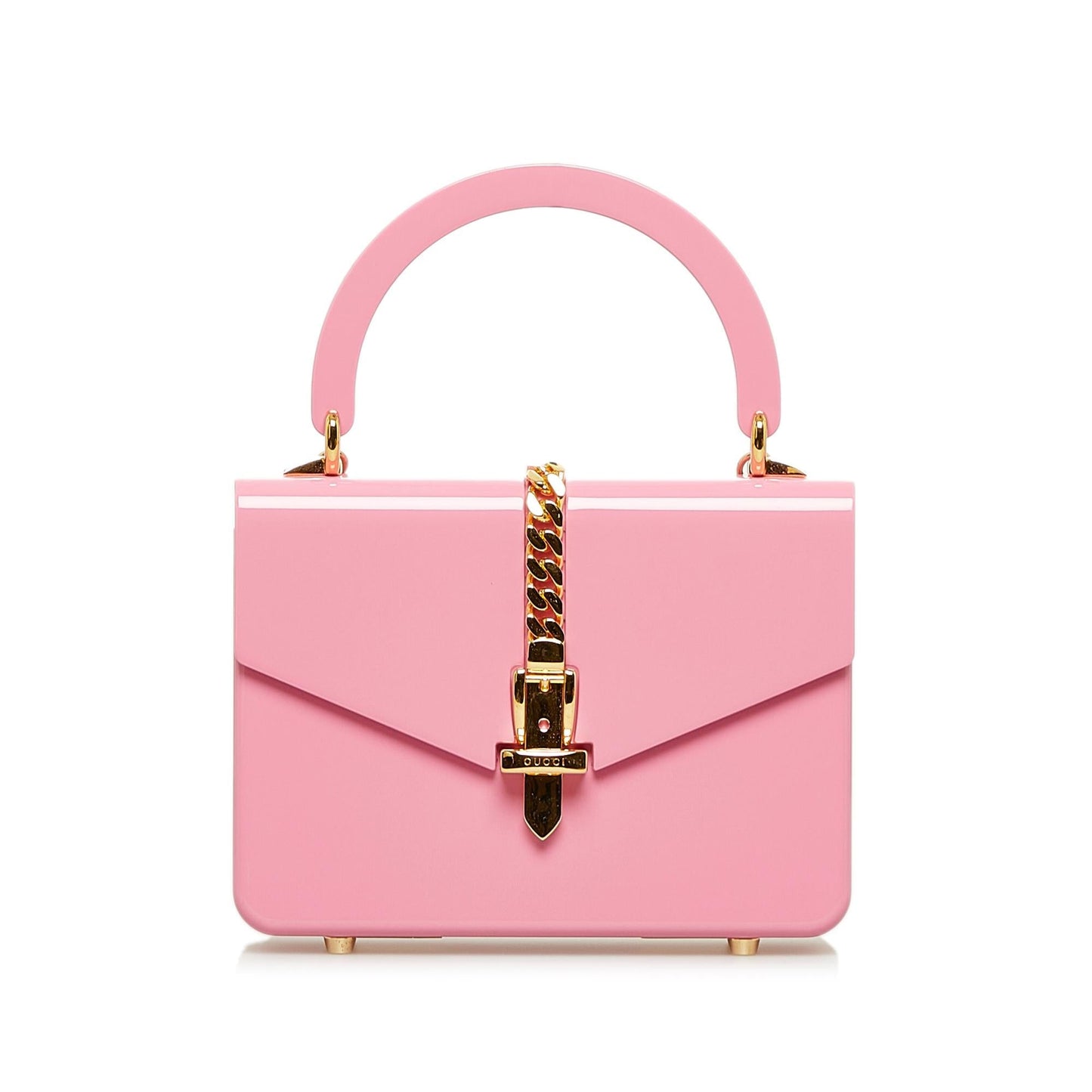 Gucci Plexiglass Sylvie SHG-orVI9i Pink Mini Satchel Bag