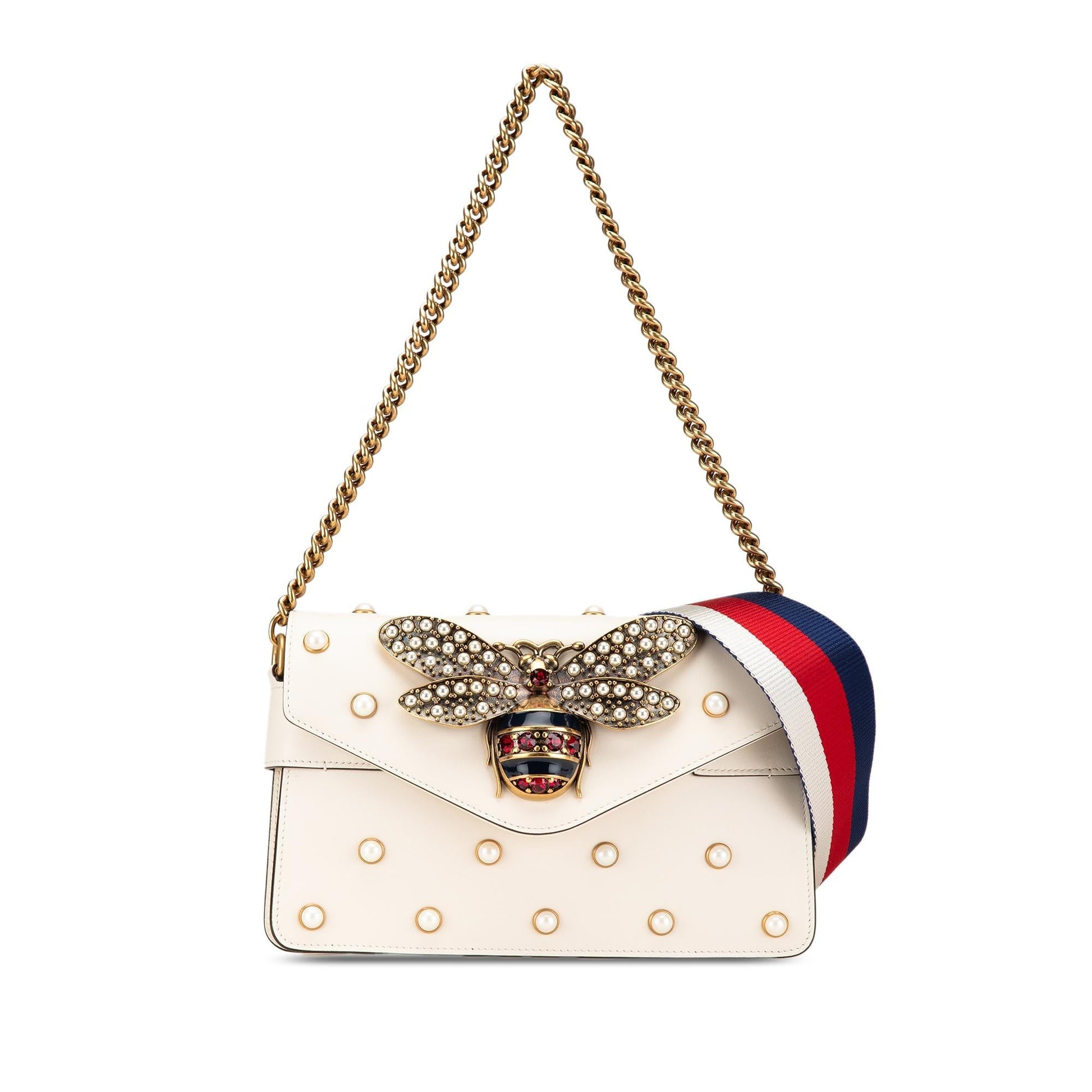 Gucci Queen Margaret Broadway Leather Calf White Mini Satchel Bag Satchel 1