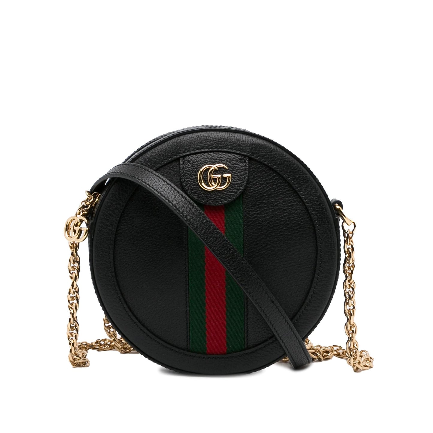 Gucci Round Ophidia SHG-g2s4kO Calf Black Mini Crossbody Bag