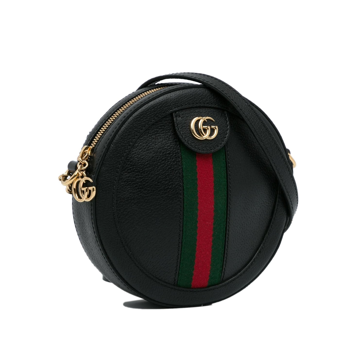 Gucci Round Ophidia SHG-whhprr Calf Black Mini Crossbody Bag
