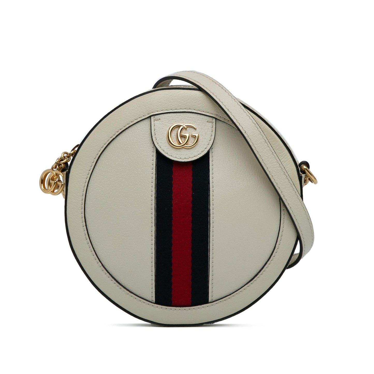 Gucci Round Ophidia SHG-MKTErB Leather Calf White Mini Crossbody Bag